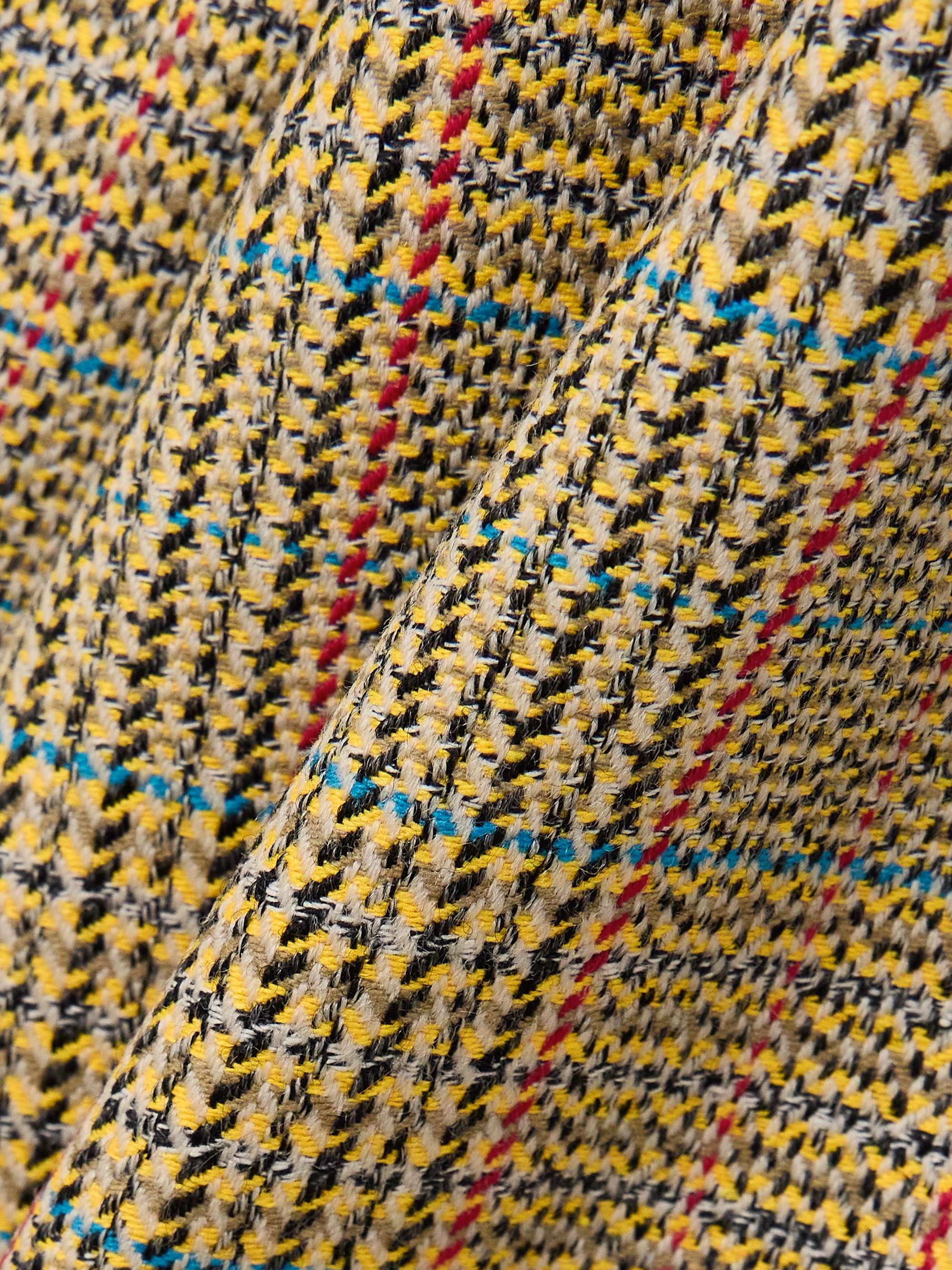 Prince of Wales checked tweed straight-leg pants view