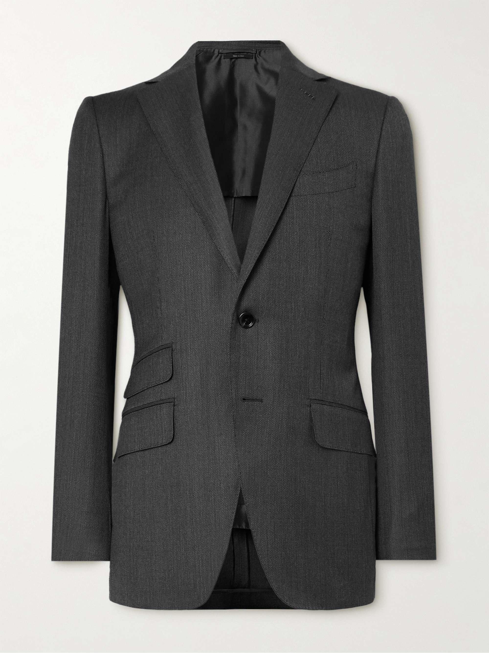 O'Connor Birdseye Textured-Wool Suit Jacket hero visual