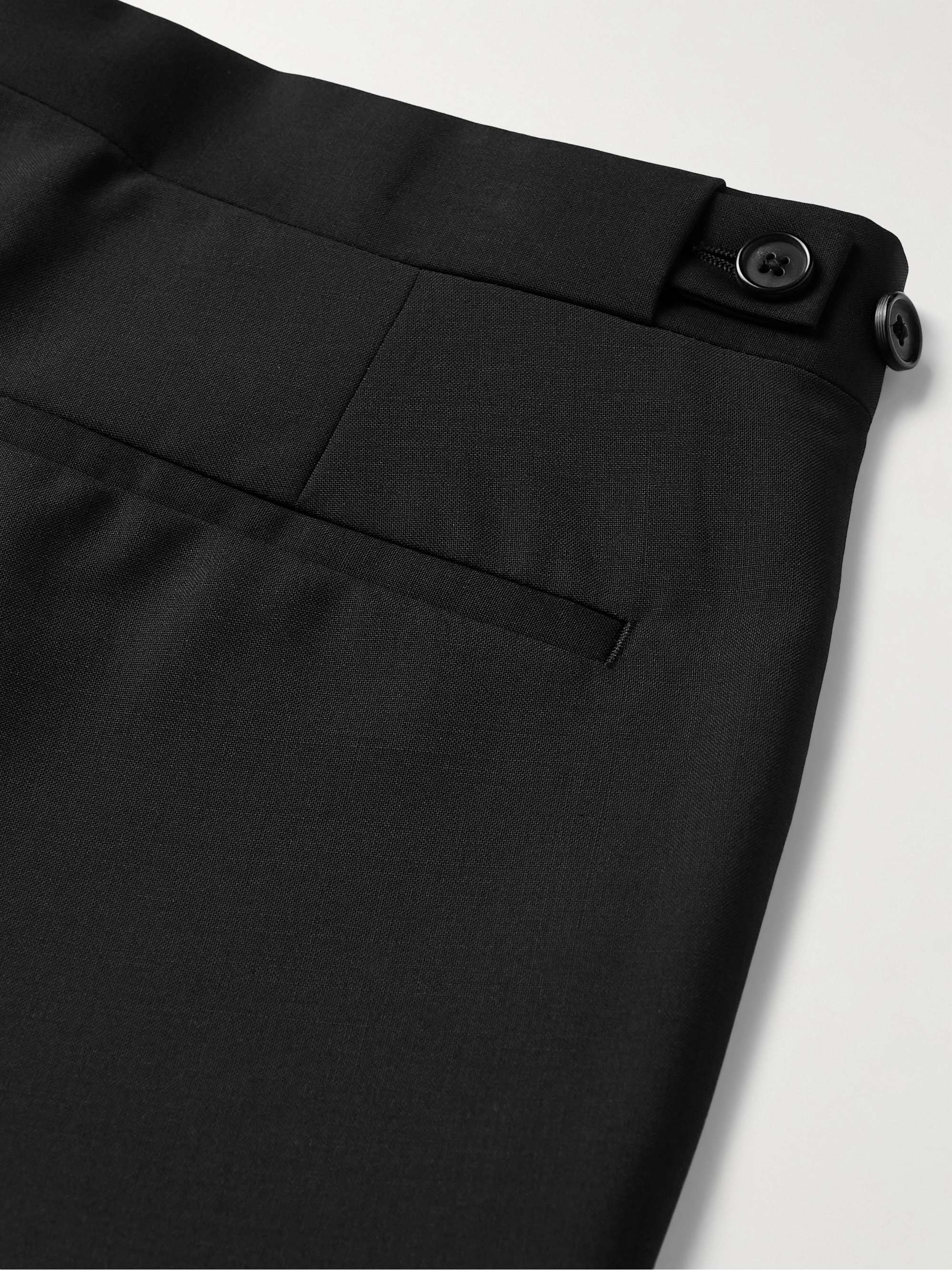Slim-Fit Satin-Trimmed Wool and Mohair-Blend Tuxedo Trousers view