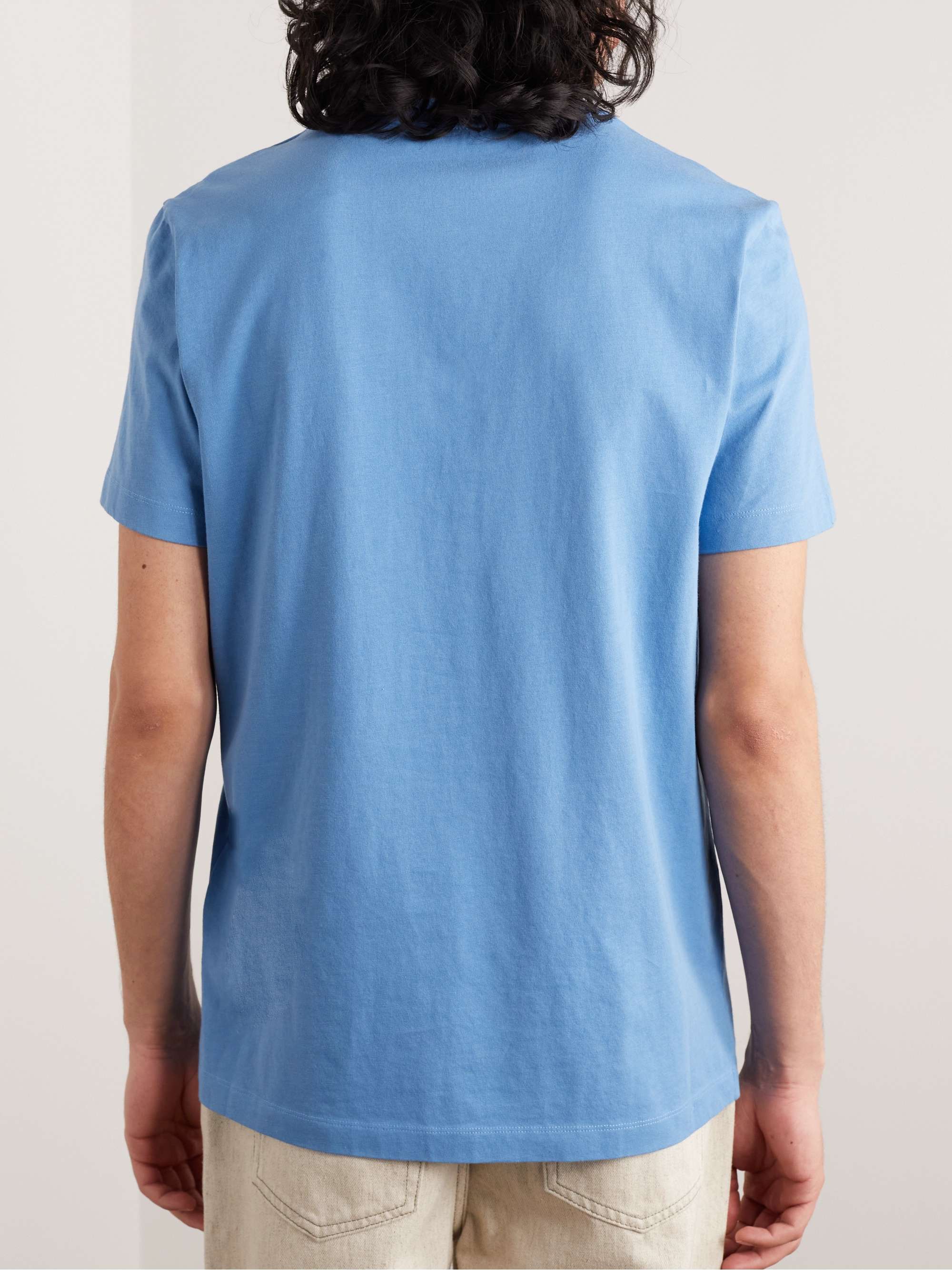 Logo-Flocked Cotton-Jersey T-Shirt view