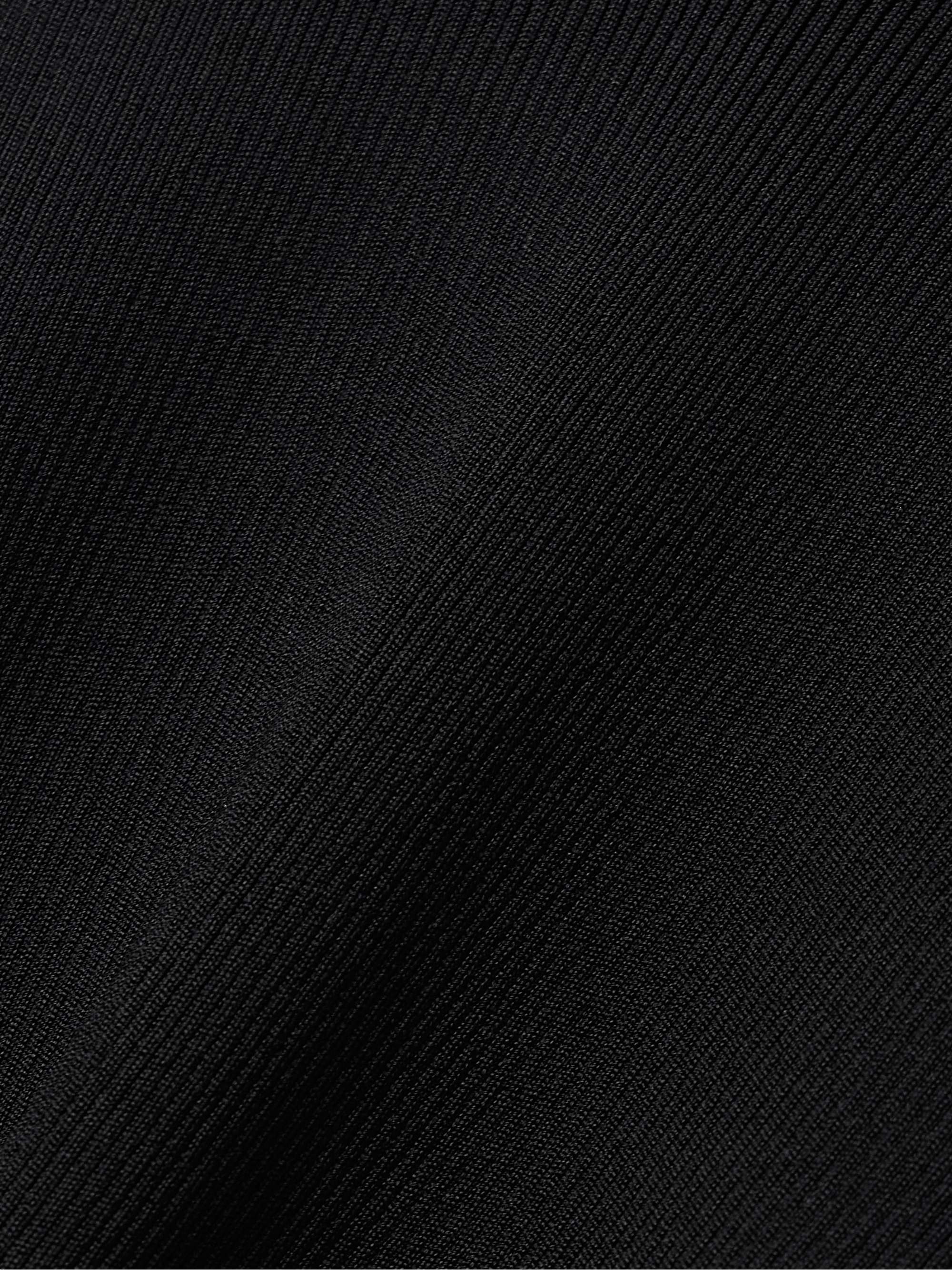 Benita ribbed-knit turtleneck top view