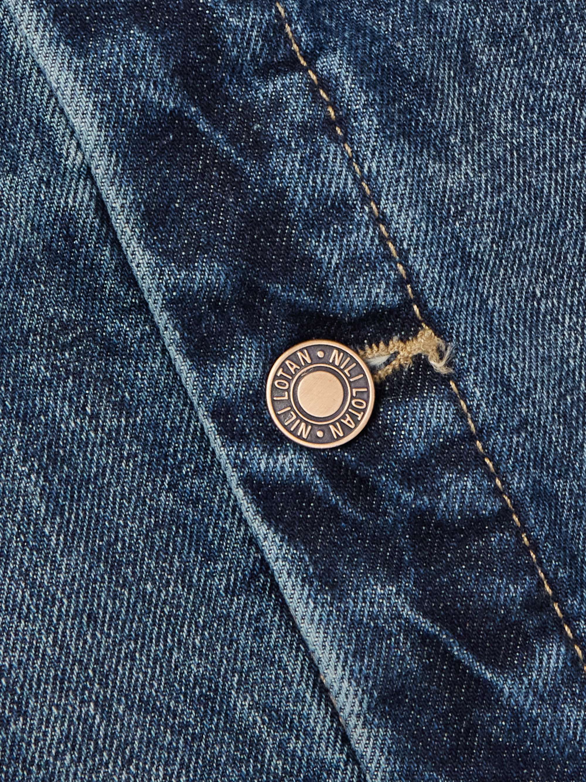 Chester Cotton-Corduroy Trimmed Denim Jacket view