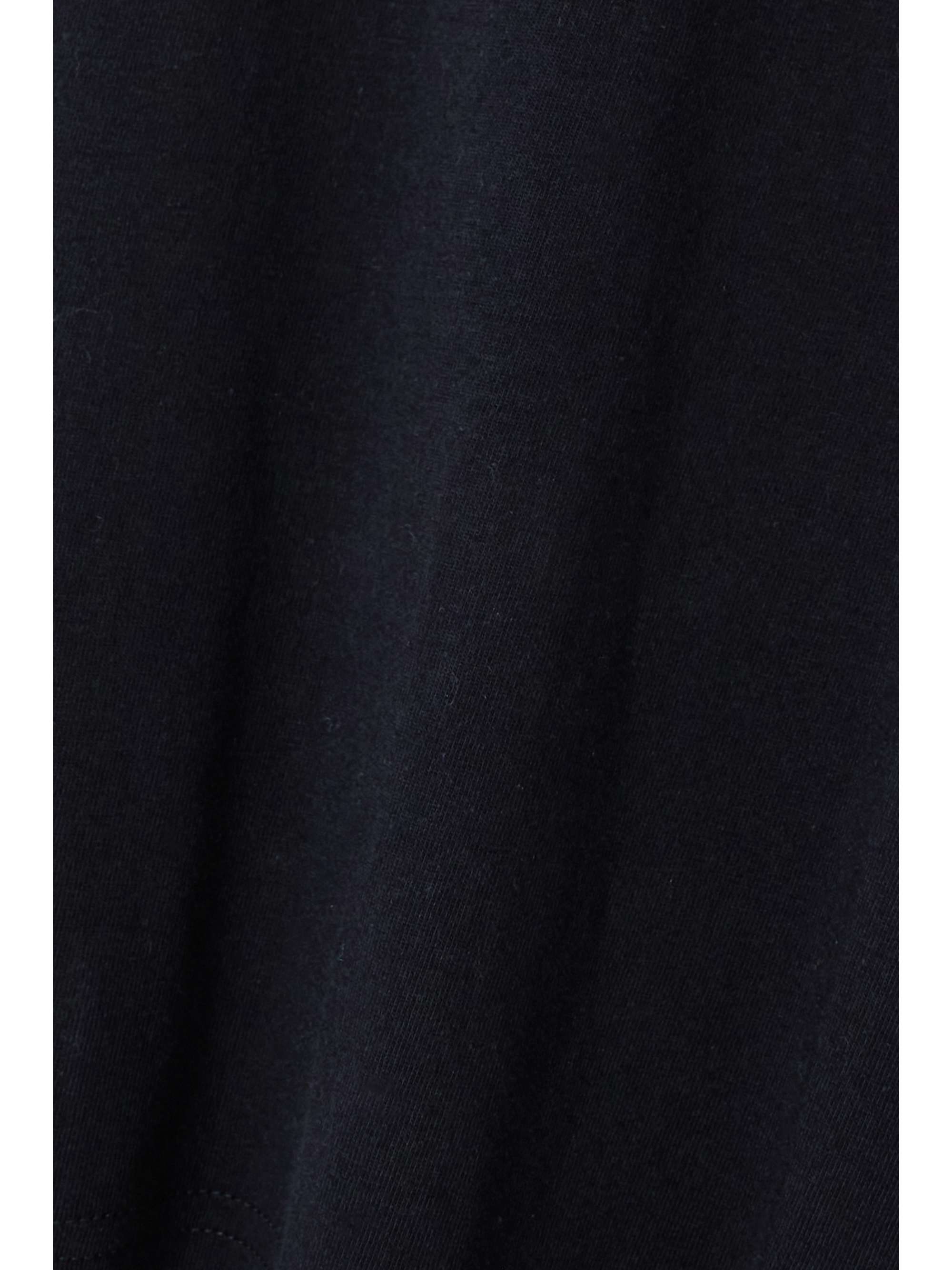 Pleated paneled cotton-jersey and striped poplin T-shirt view