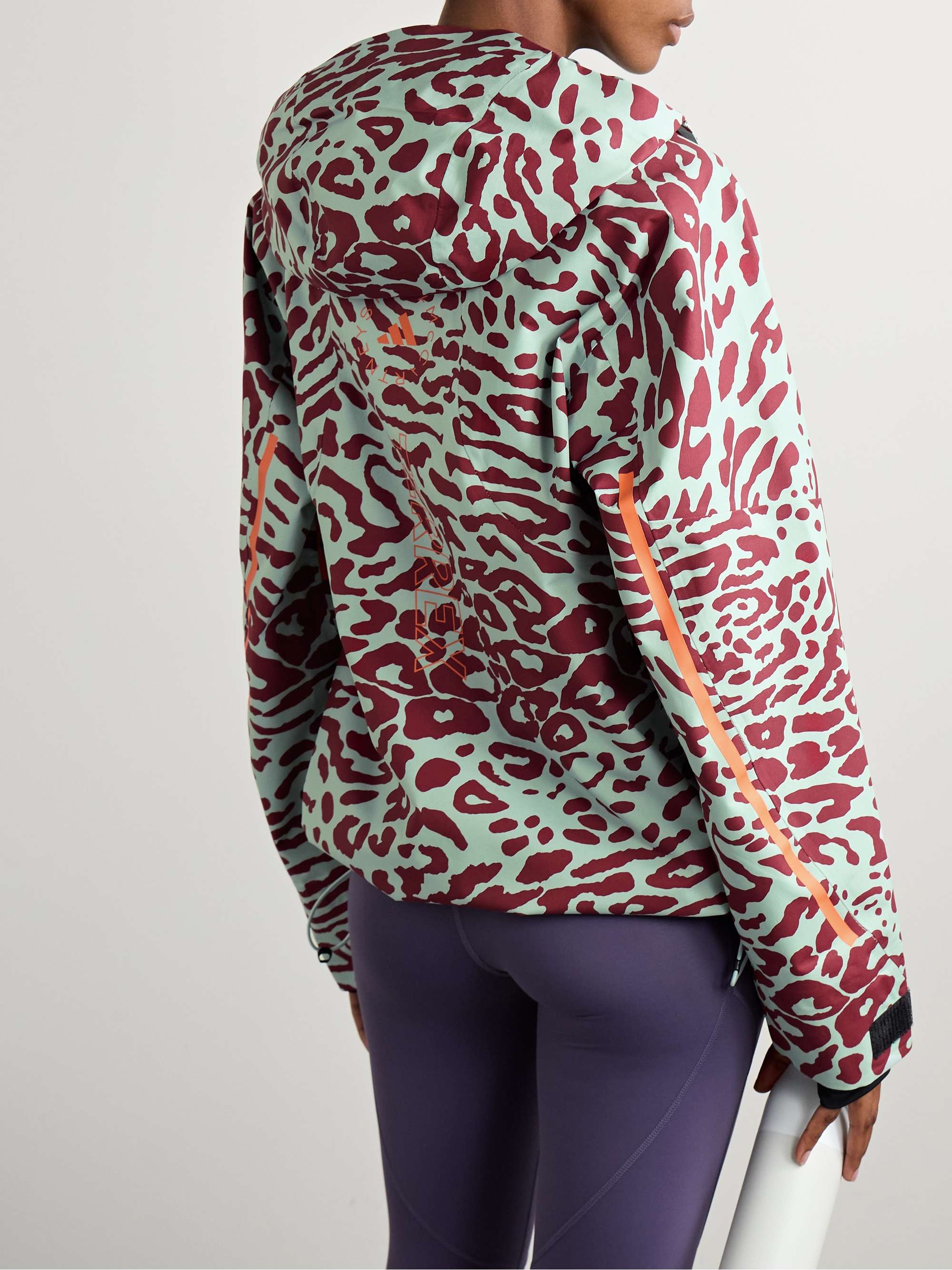 + TERREX TrueNature 2L hooded leopard-print recycled ski jacket view