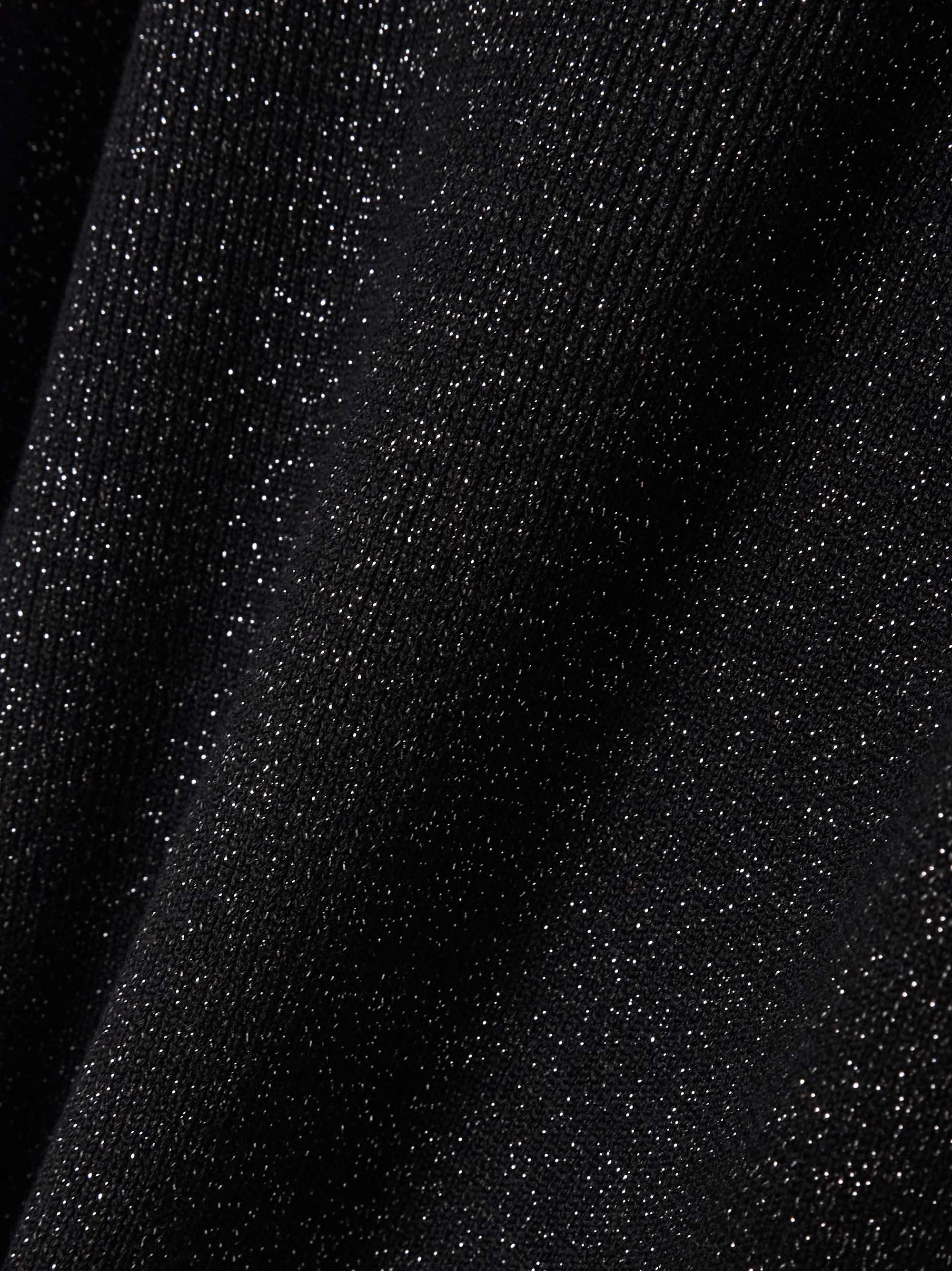 Domat metallic merino wool-blend and pleated satin dress view