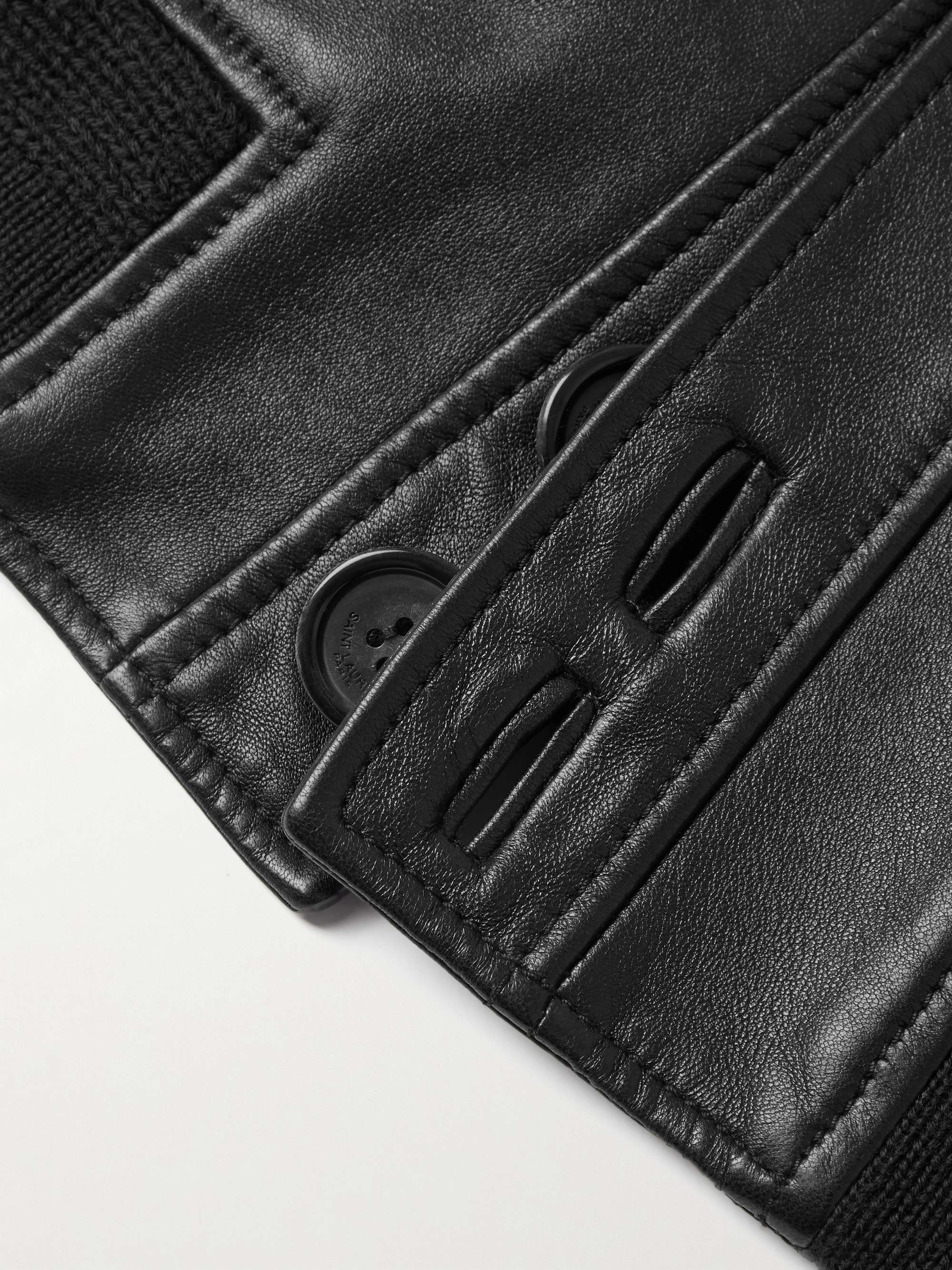 Padded Leather Jacket view