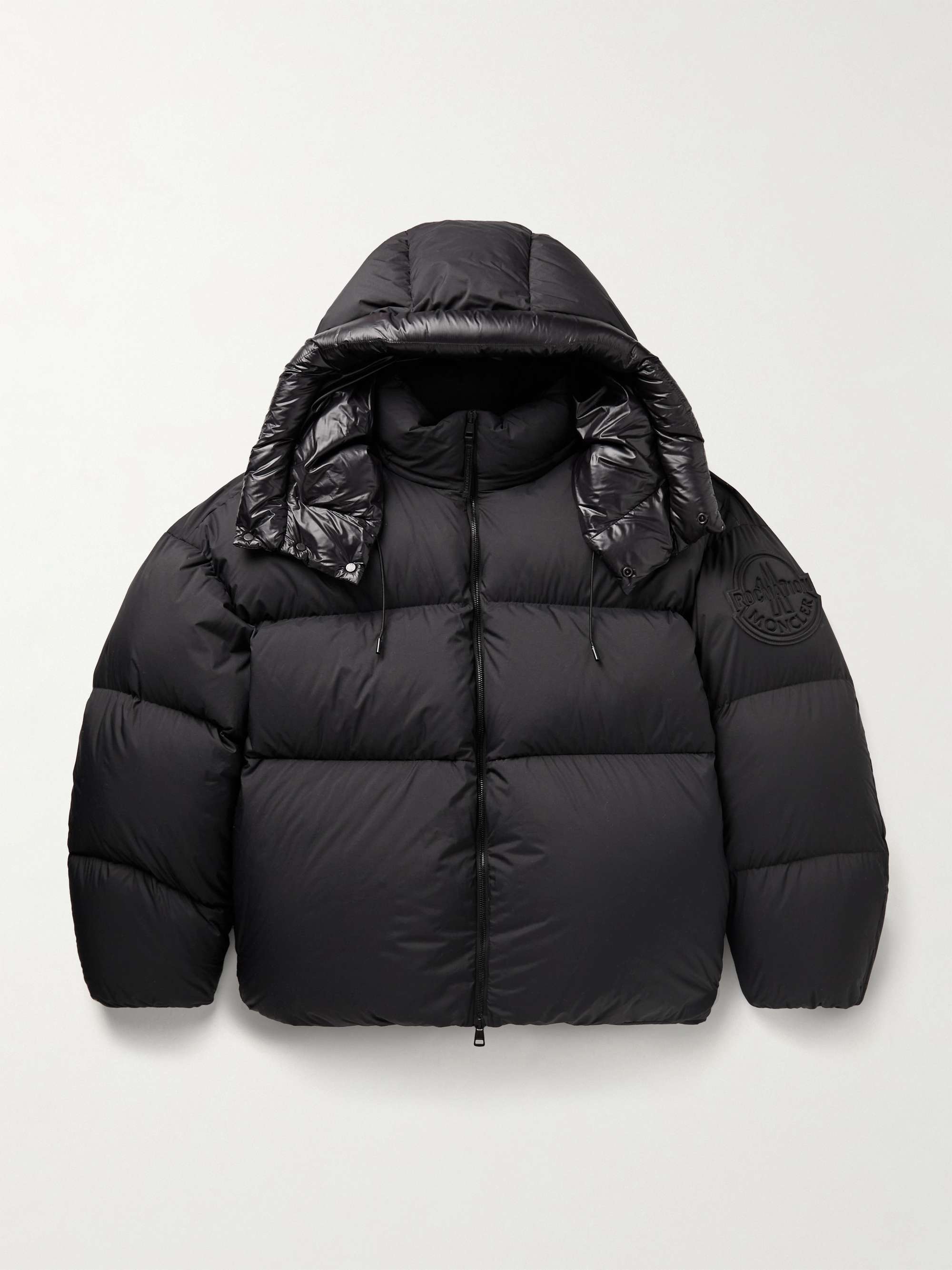 + Roc Nation by Jay-Z Antila Logo-Appliquéd Quilted Shell Hooded Down Jacket hero visual