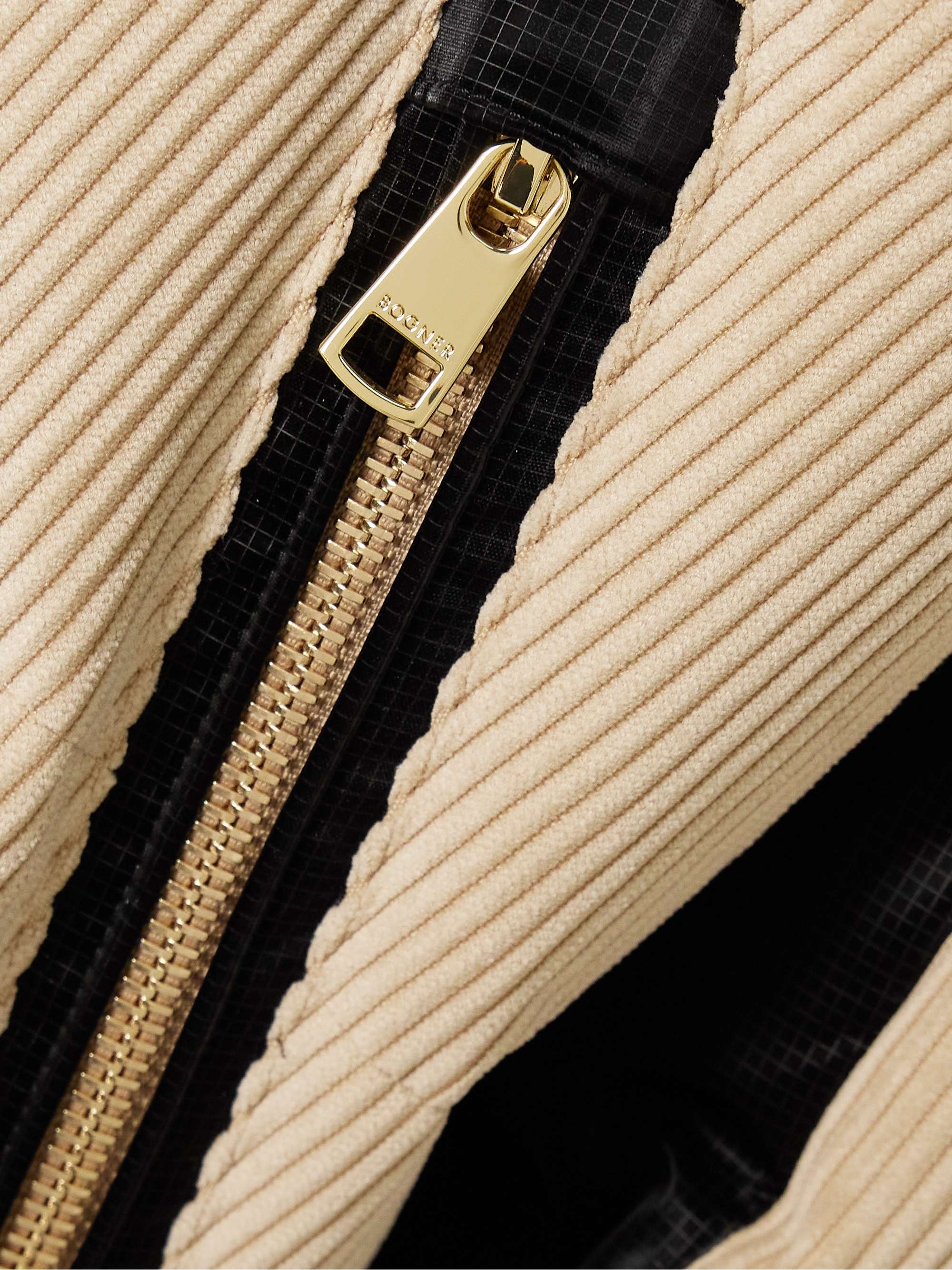 Inka hooded quilted corduroy and ripstop ski jacket view