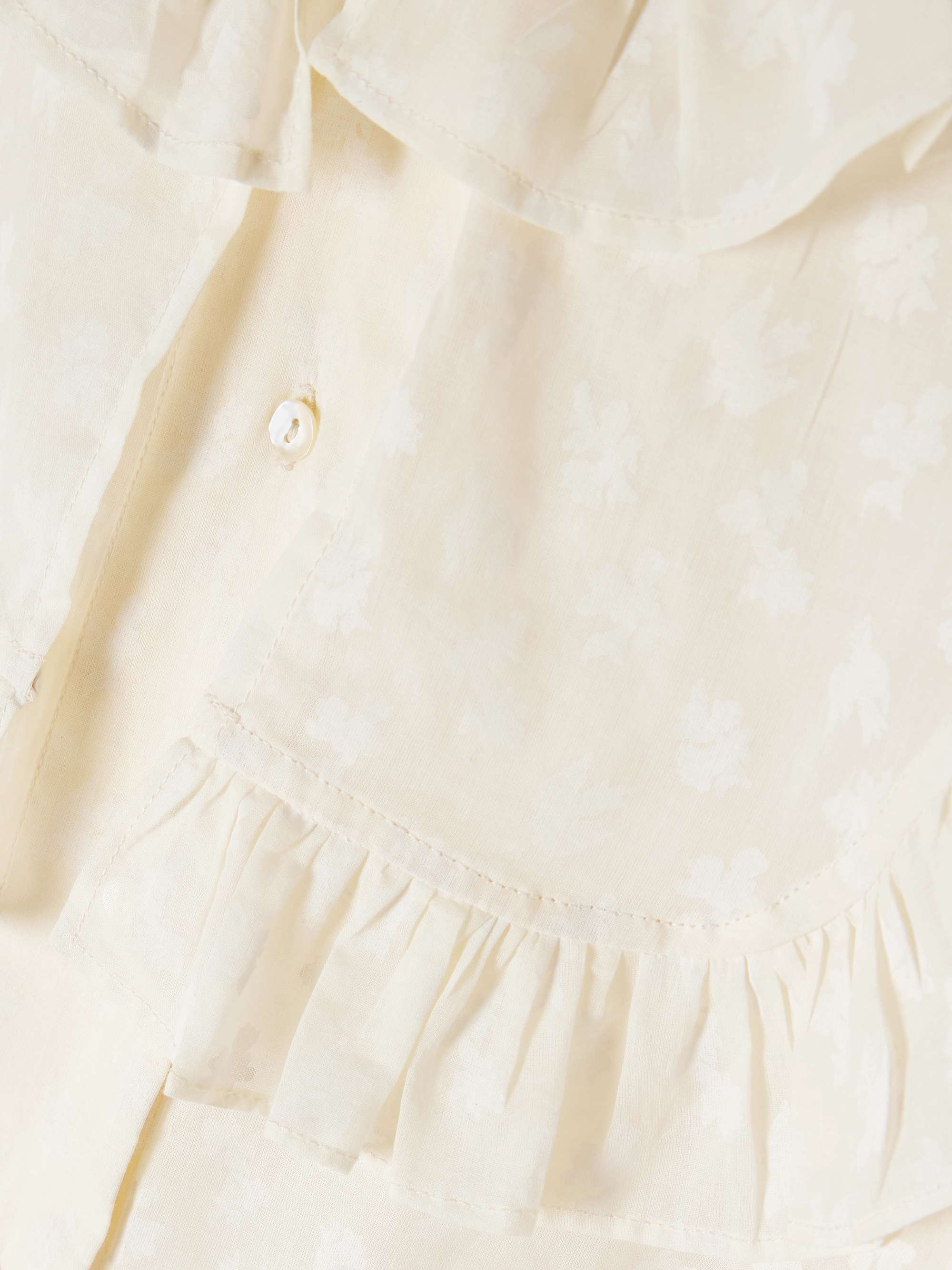 Vanina ruffled floral-print cotton-voile blouse view