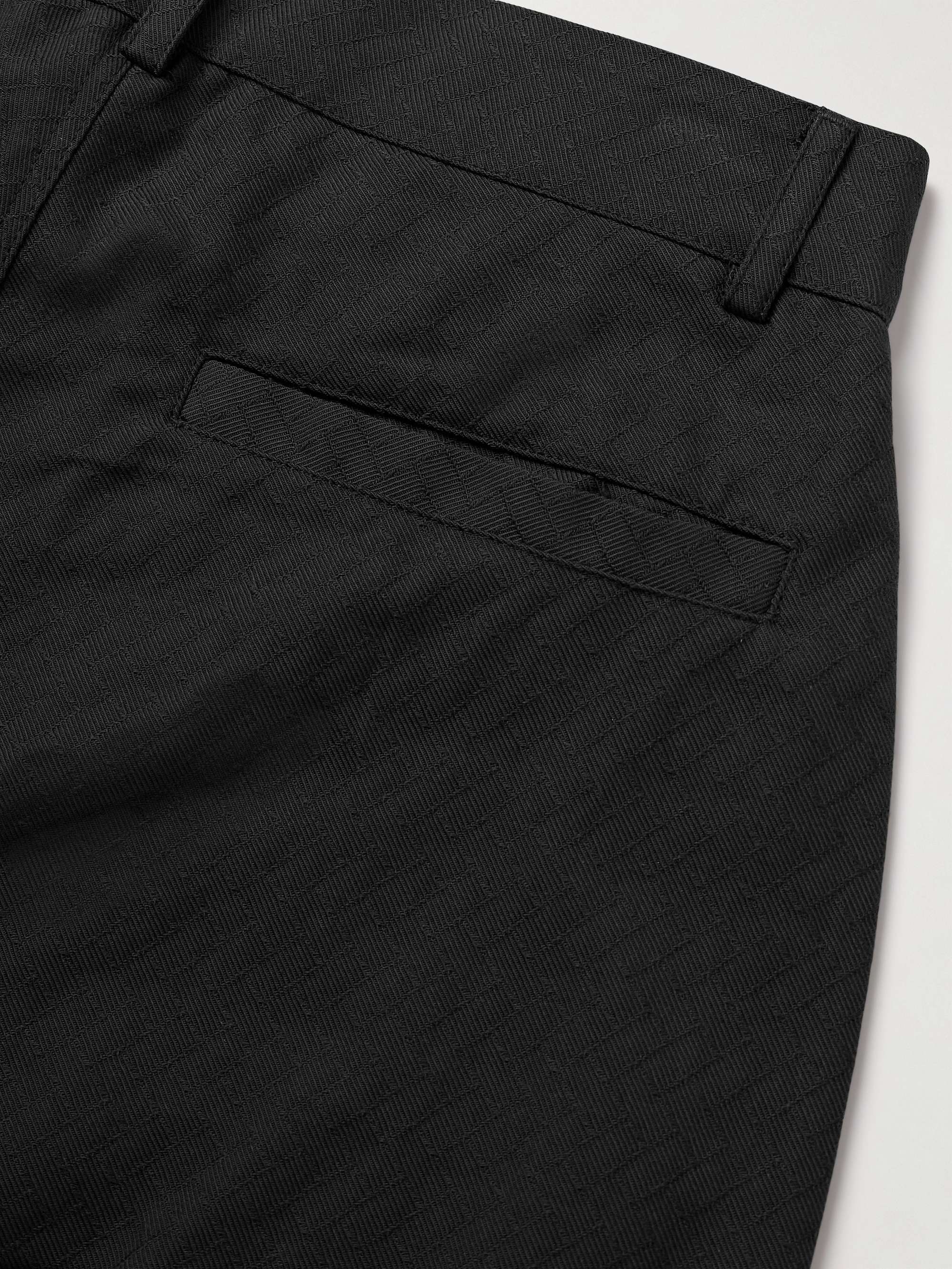 Raranga Straight-Leg Cotton-Twill Cargo Trousers view