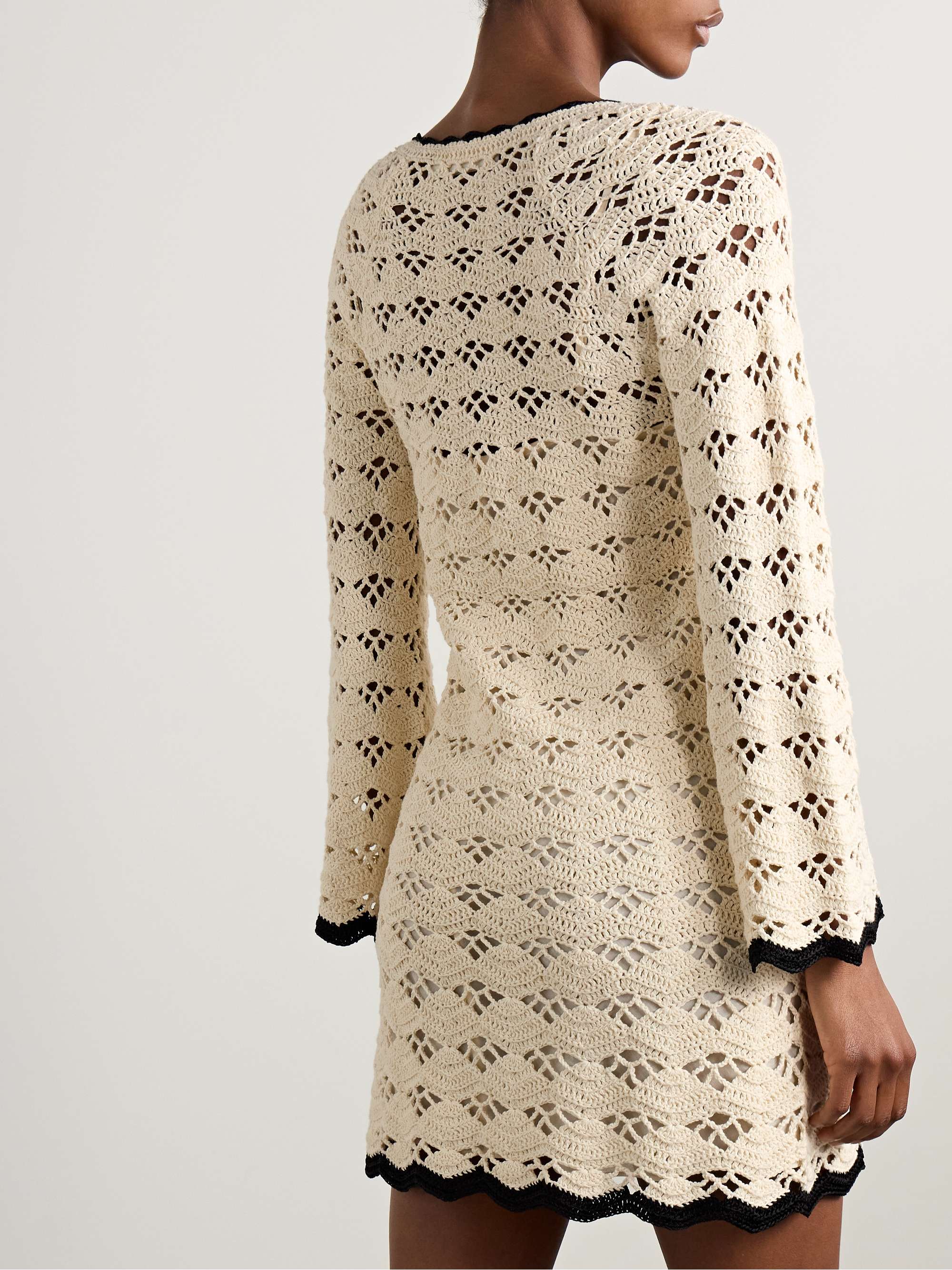 Rhiannon crocheted cotton mini dress view