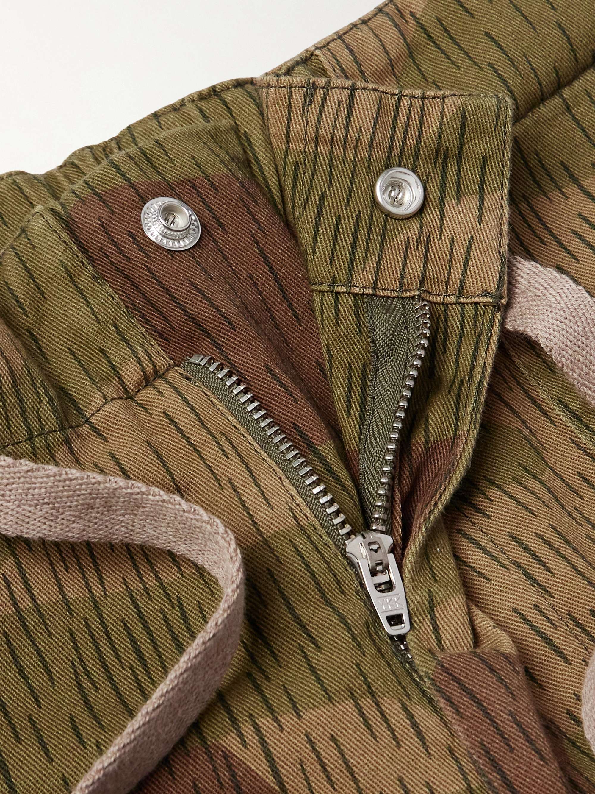 + Palm Angels Wide-Leg Camouflage-Print Cotton-Gabardine Trousers view