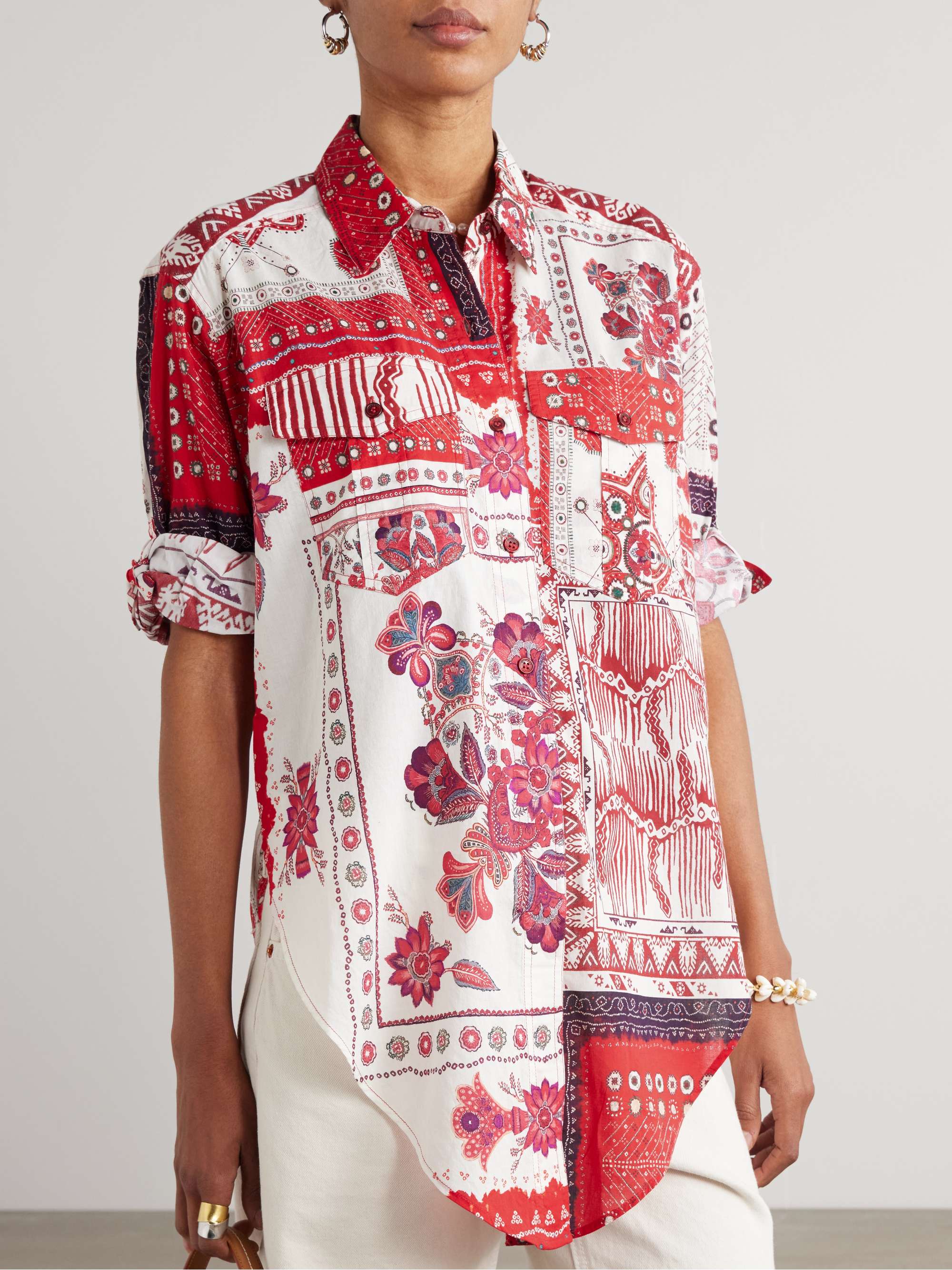 Nathy bandana-print cotton shirt view