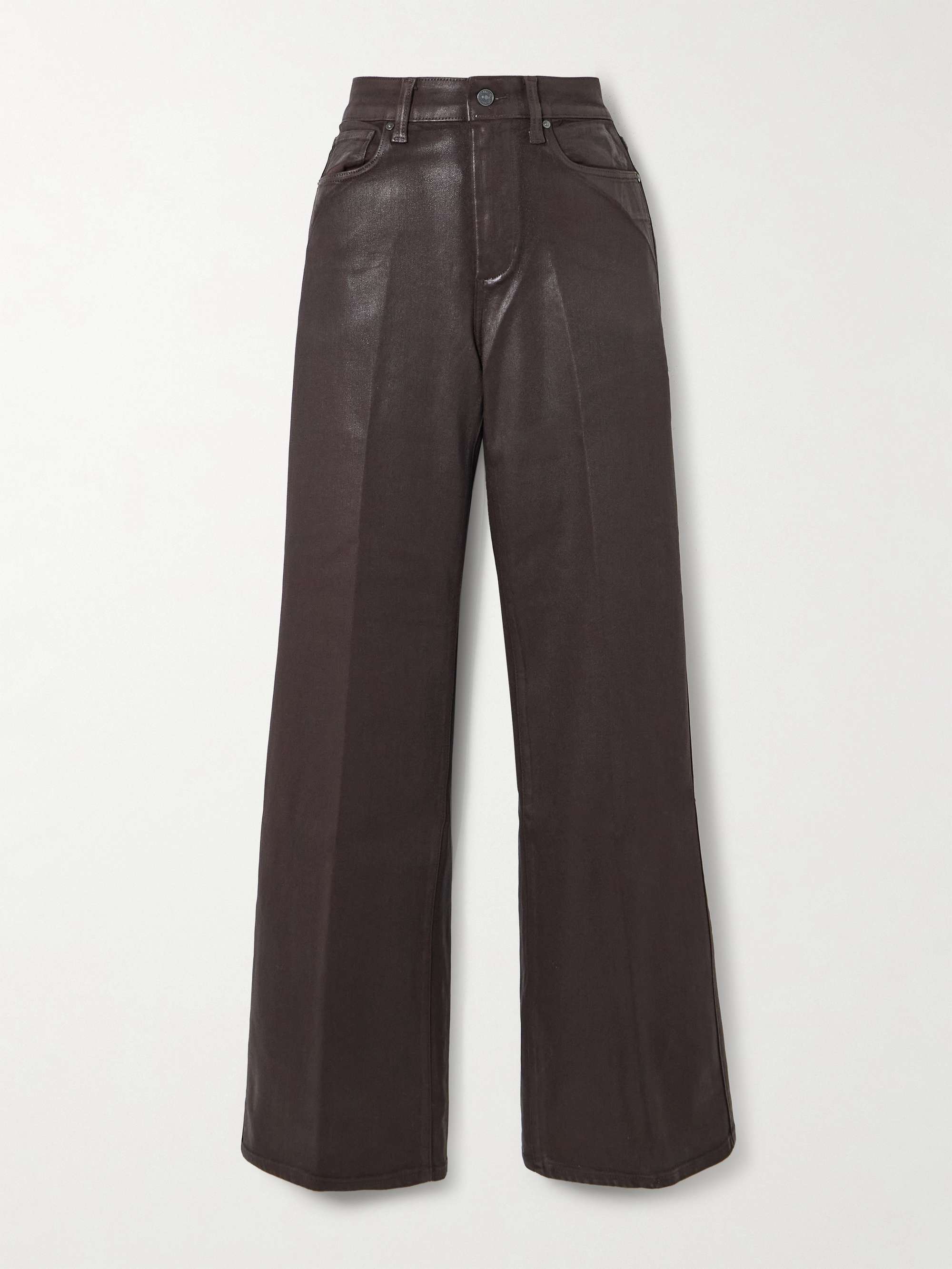 Sasha waxed-twill wide-leg pants hero visual