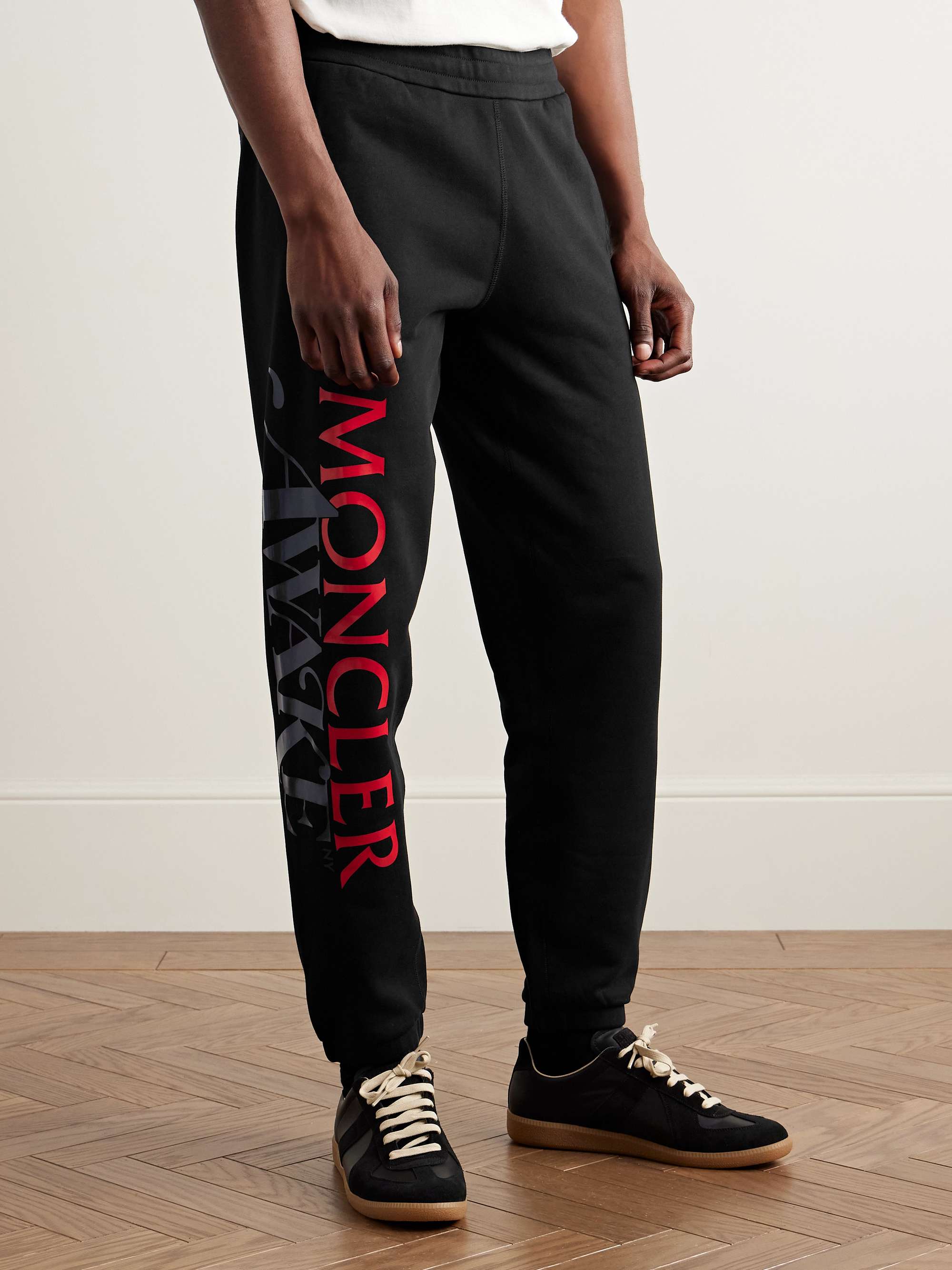 + Awake NY 2 Moncler 1952 Tapered Logo-Print Cotton-Jersey Sweatpants view