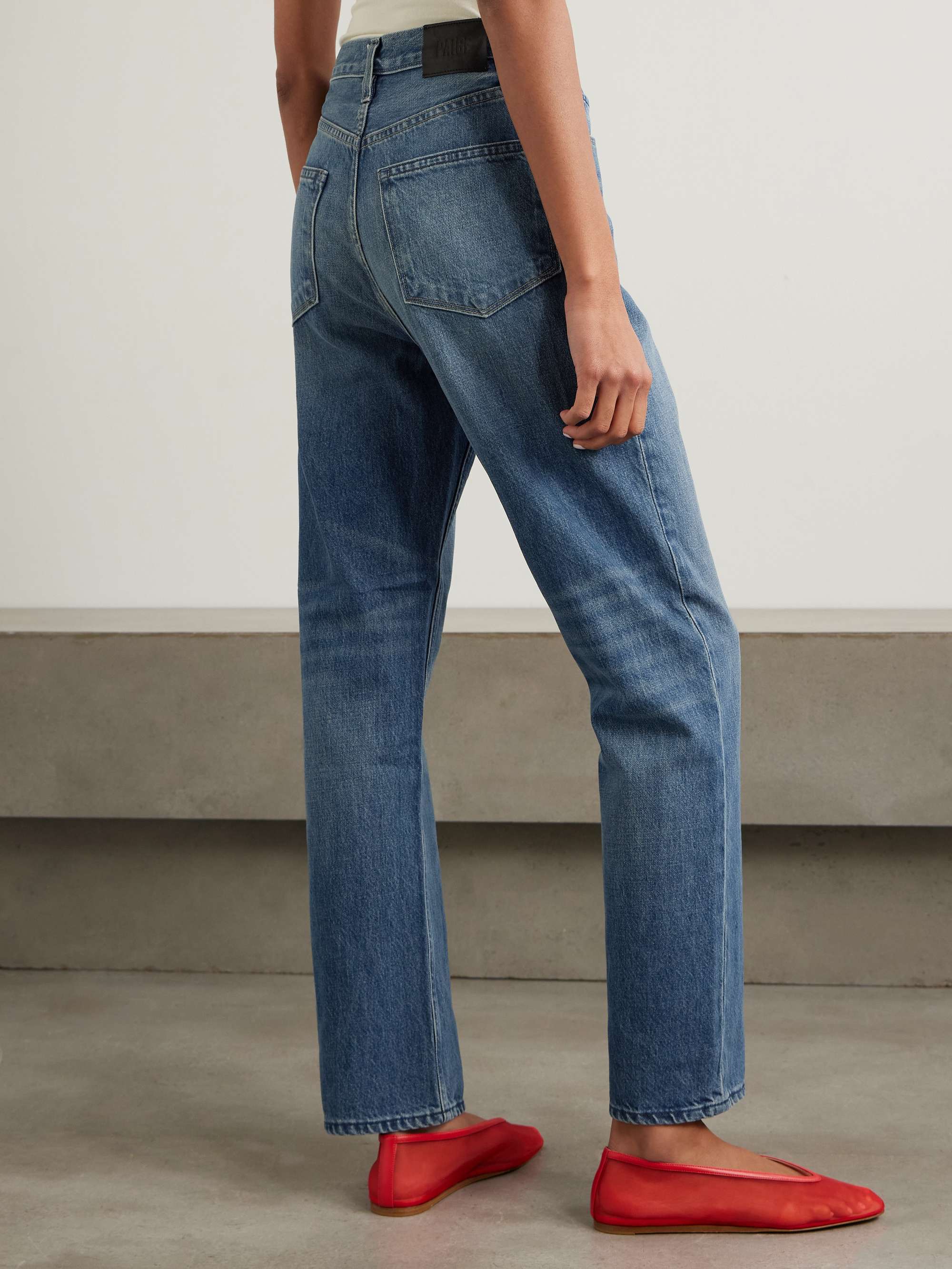Sawyer high-rise straight-leg jeans view