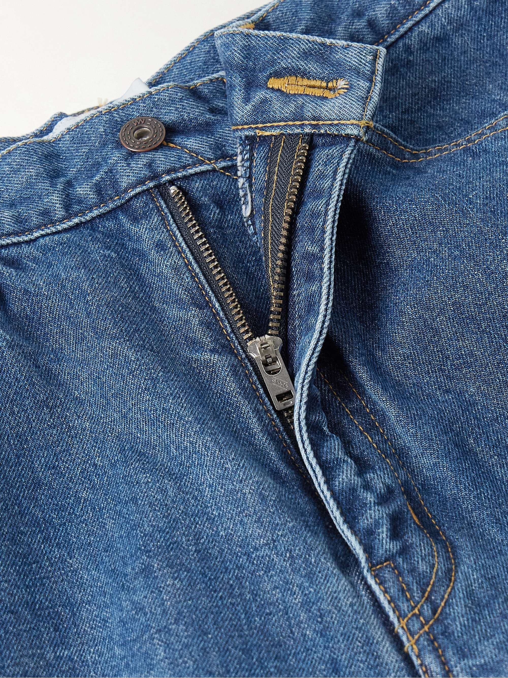 Barrel-Leg Embroidered Jeans view