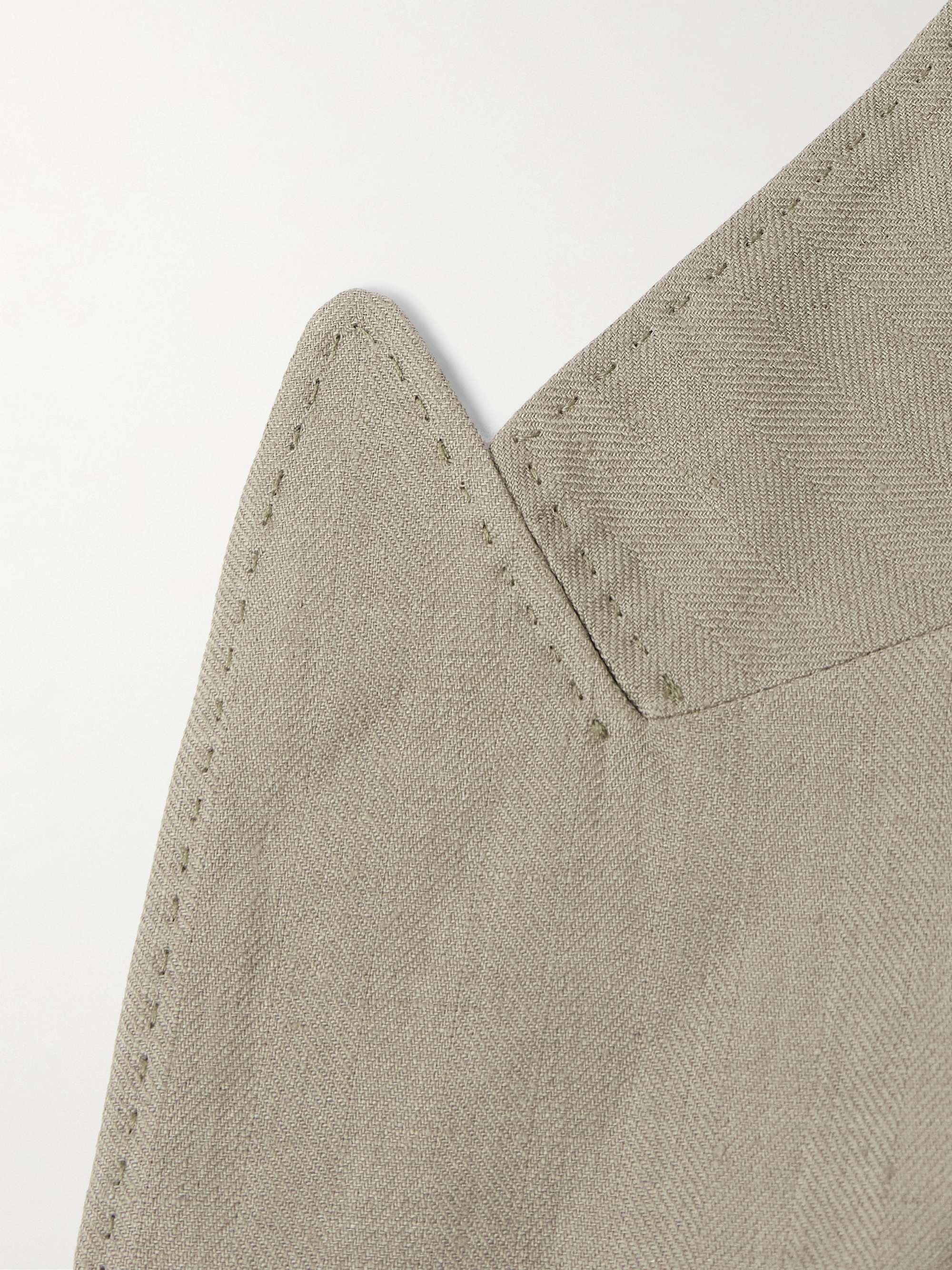 Herringbone Linen Suit view