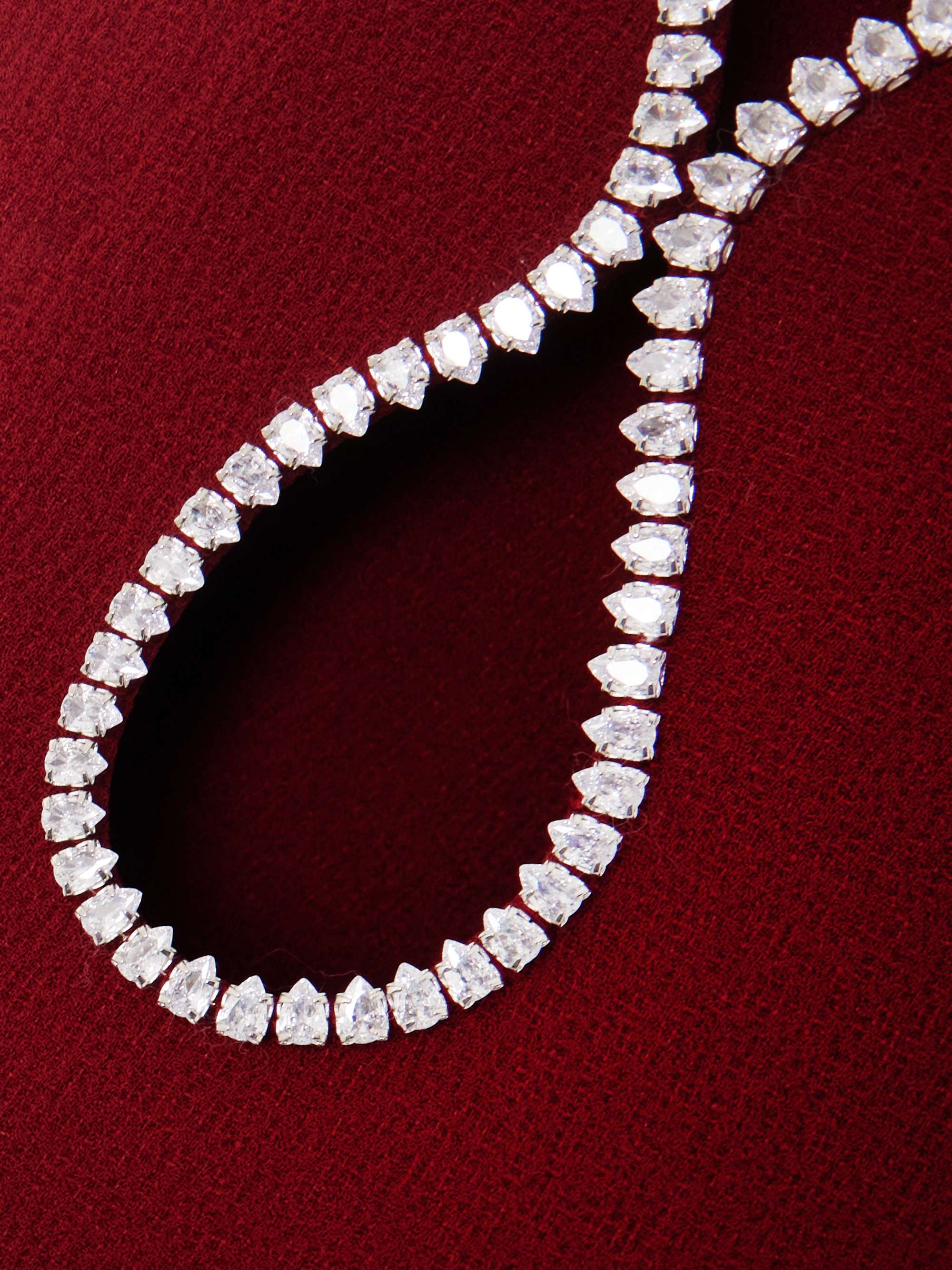 Akari crystal-embellished cutout cady halterneck  gown view