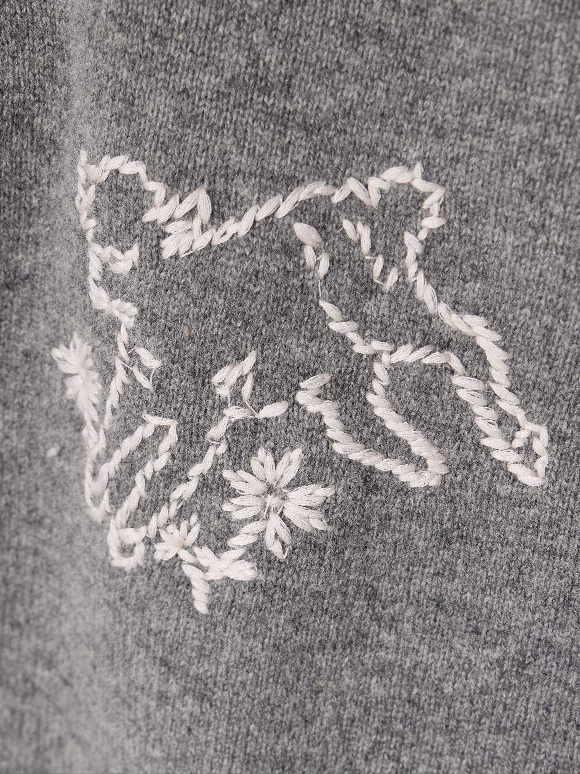 Edin embroidered merino wool cardigan view