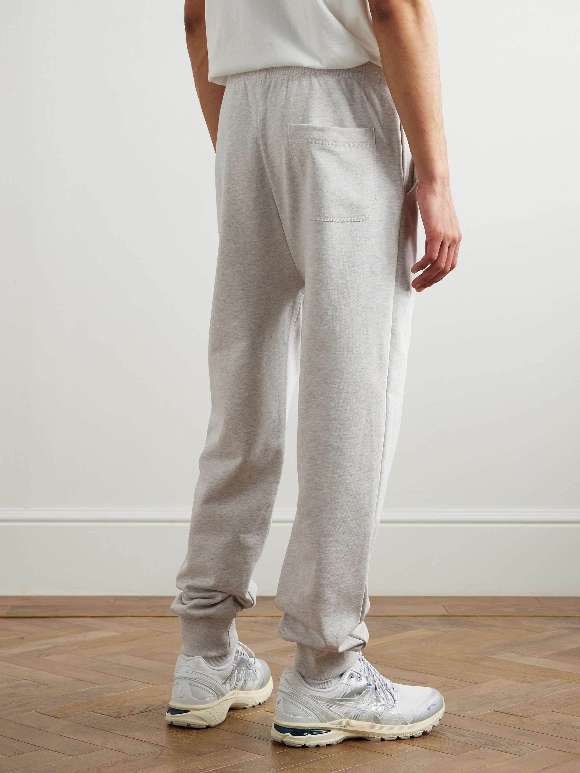 + ASICS Jogging Hill Tapered Logo-Print Organic Cotton-Jersey Sweatpants view