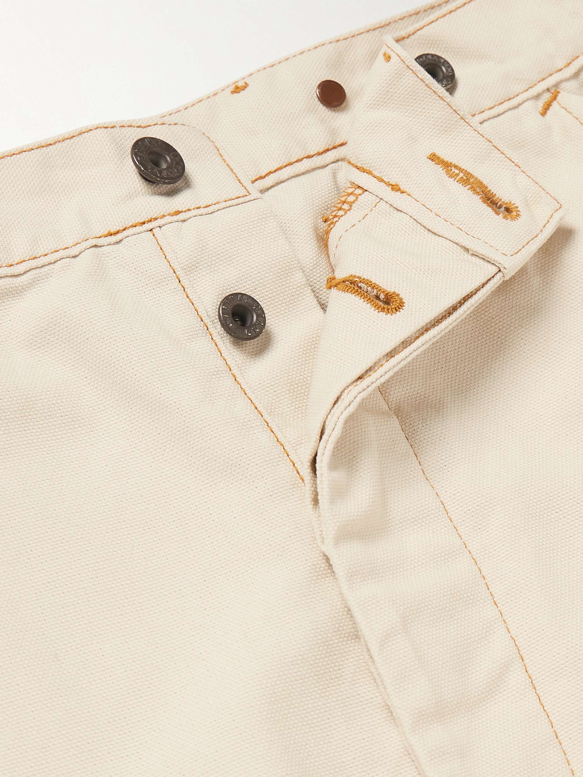 Lumber Straight-Leg Embroidered Cotton-Canvas Cargo Trousers view