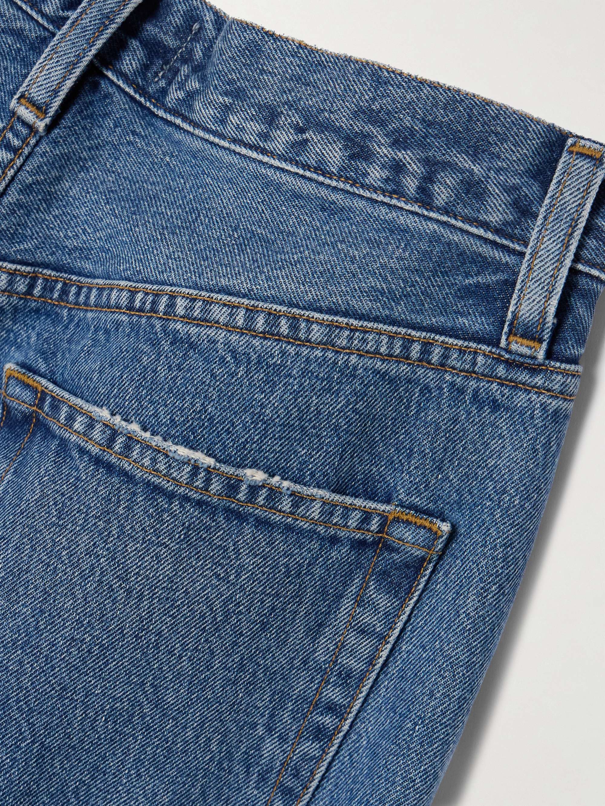 V Waist Baggy mid-rise straight-leg jeans view