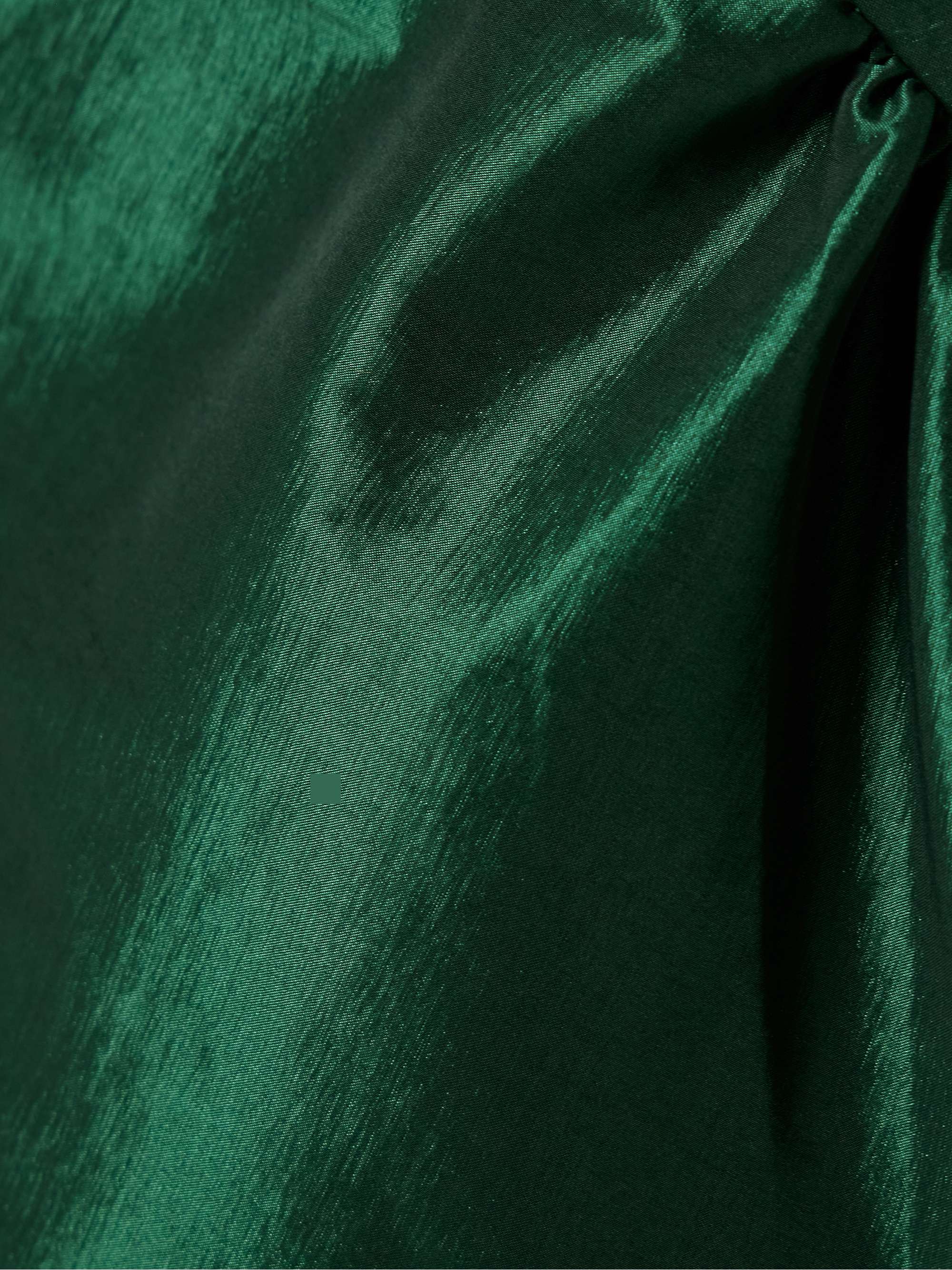 Ivy gathered taffeta halterneck midi dress view