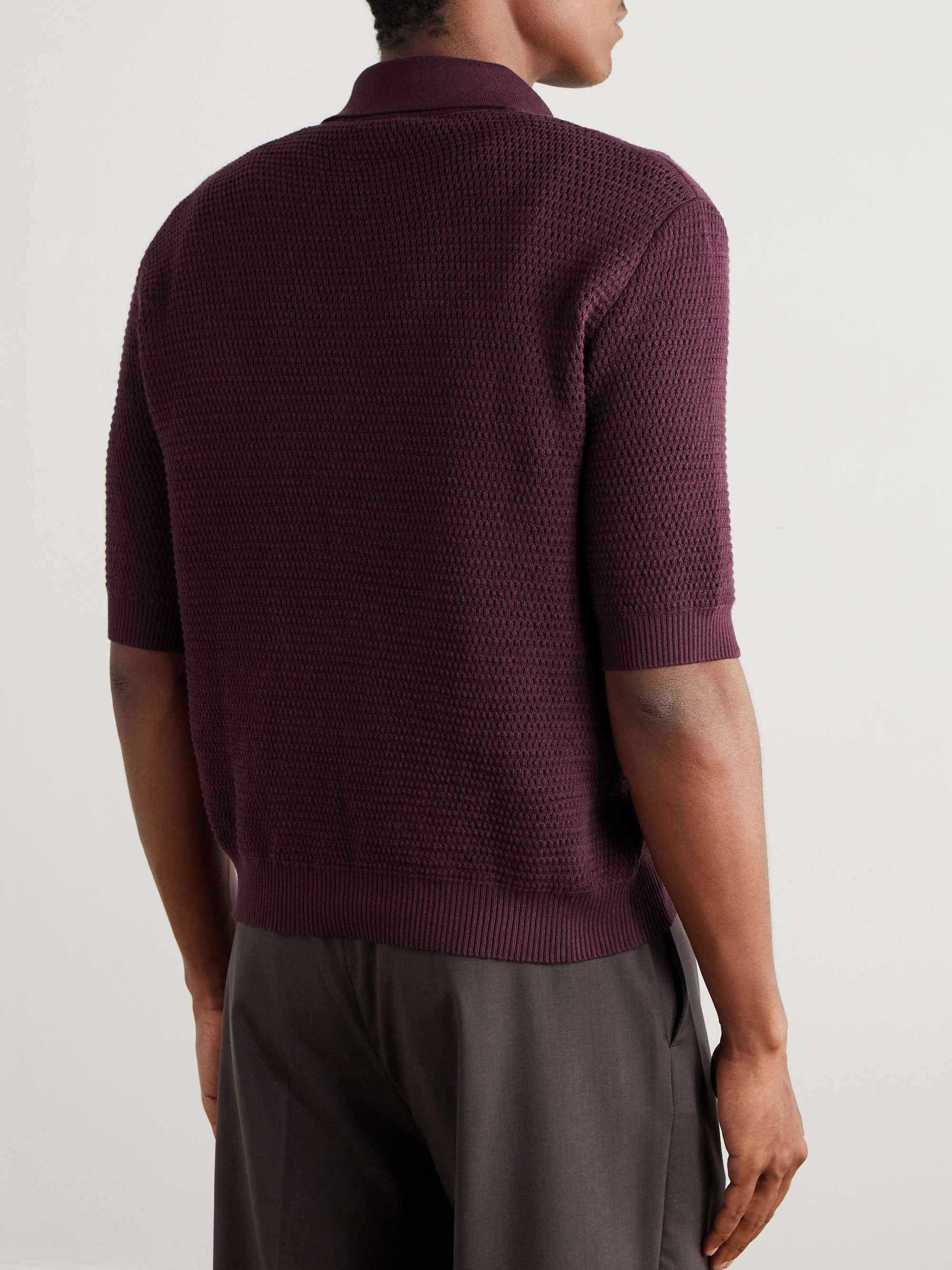 Honeycomb Organic Cotton Polo Shirt view