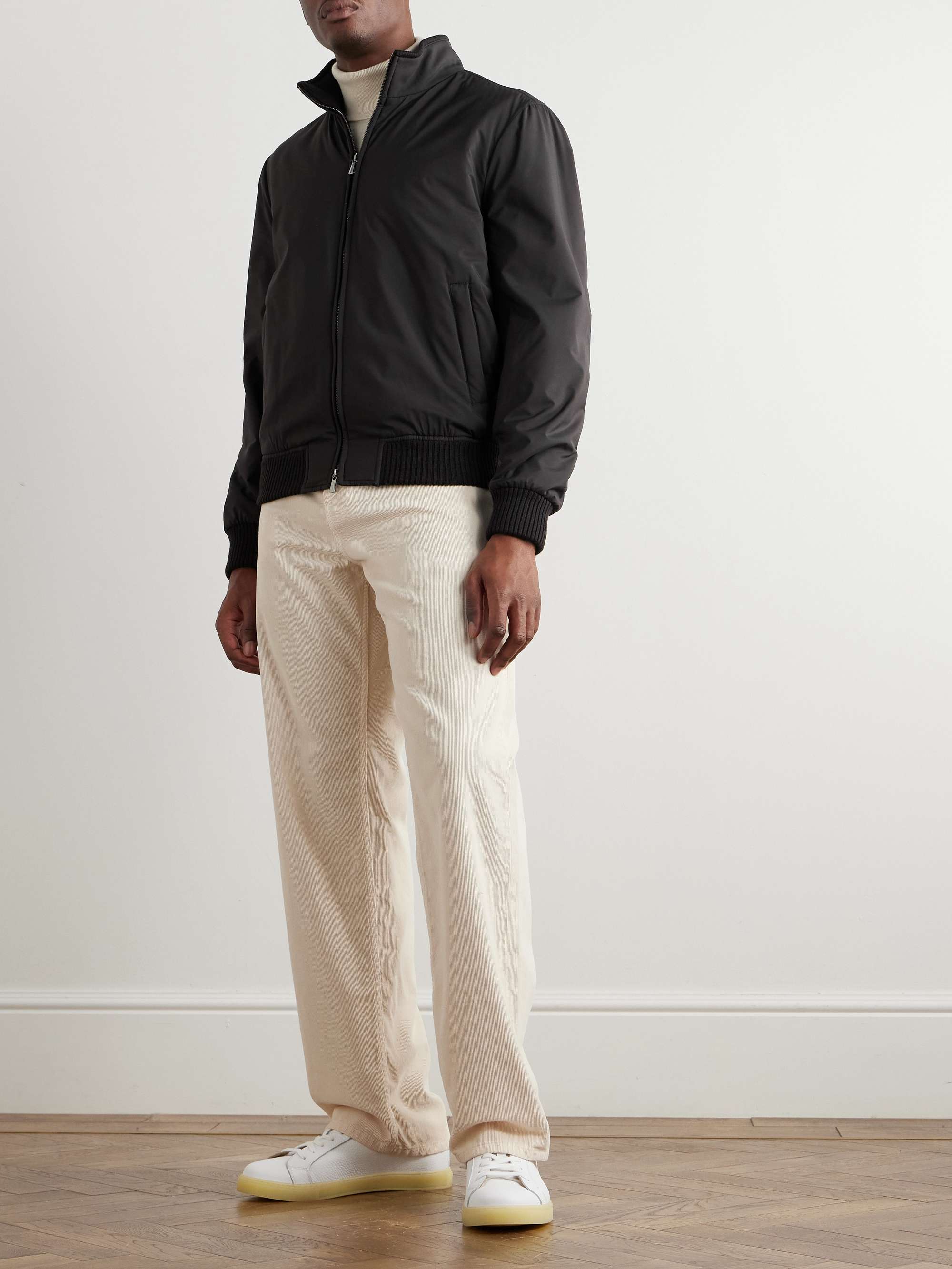 Nylon Bomber Jacket view