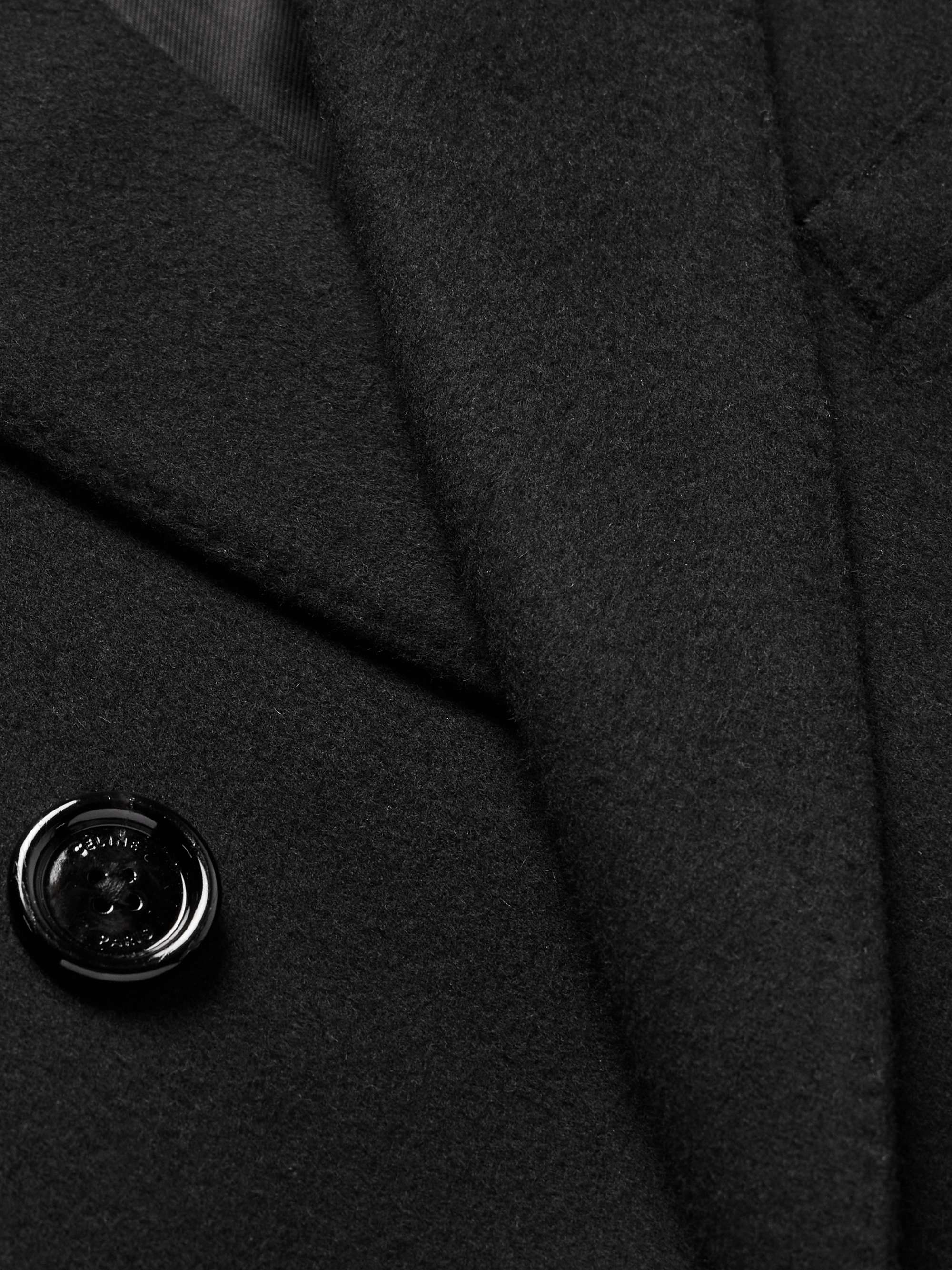 Slim-Fit Double-Breasted Wool Coat view