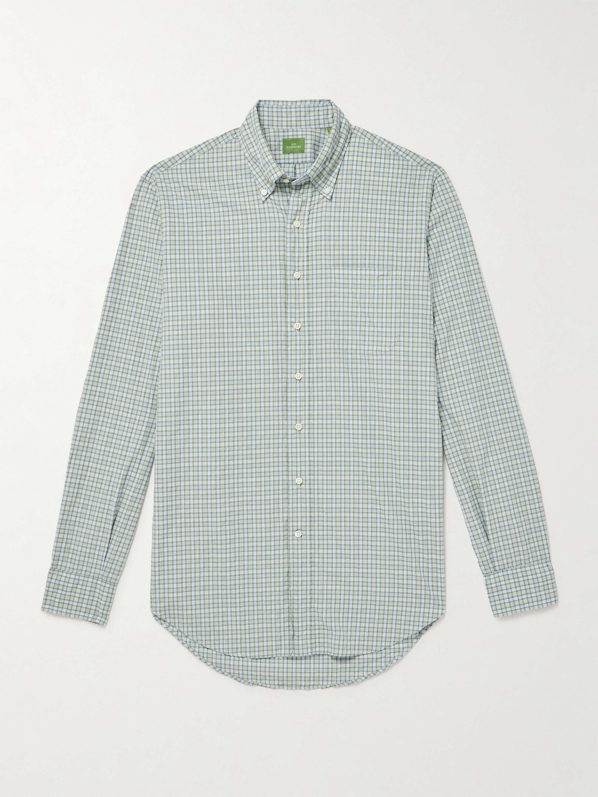 Button-Down Collar Checked Cotton-Poplin Shirt hero visual