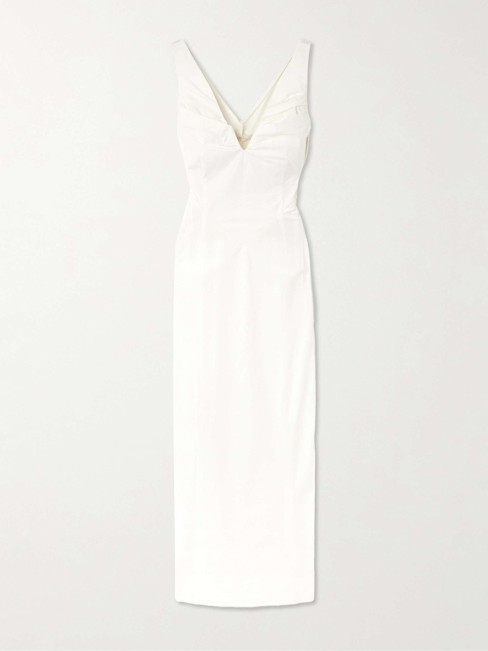 Desord pleated cotton-poplin midi dress hero visual