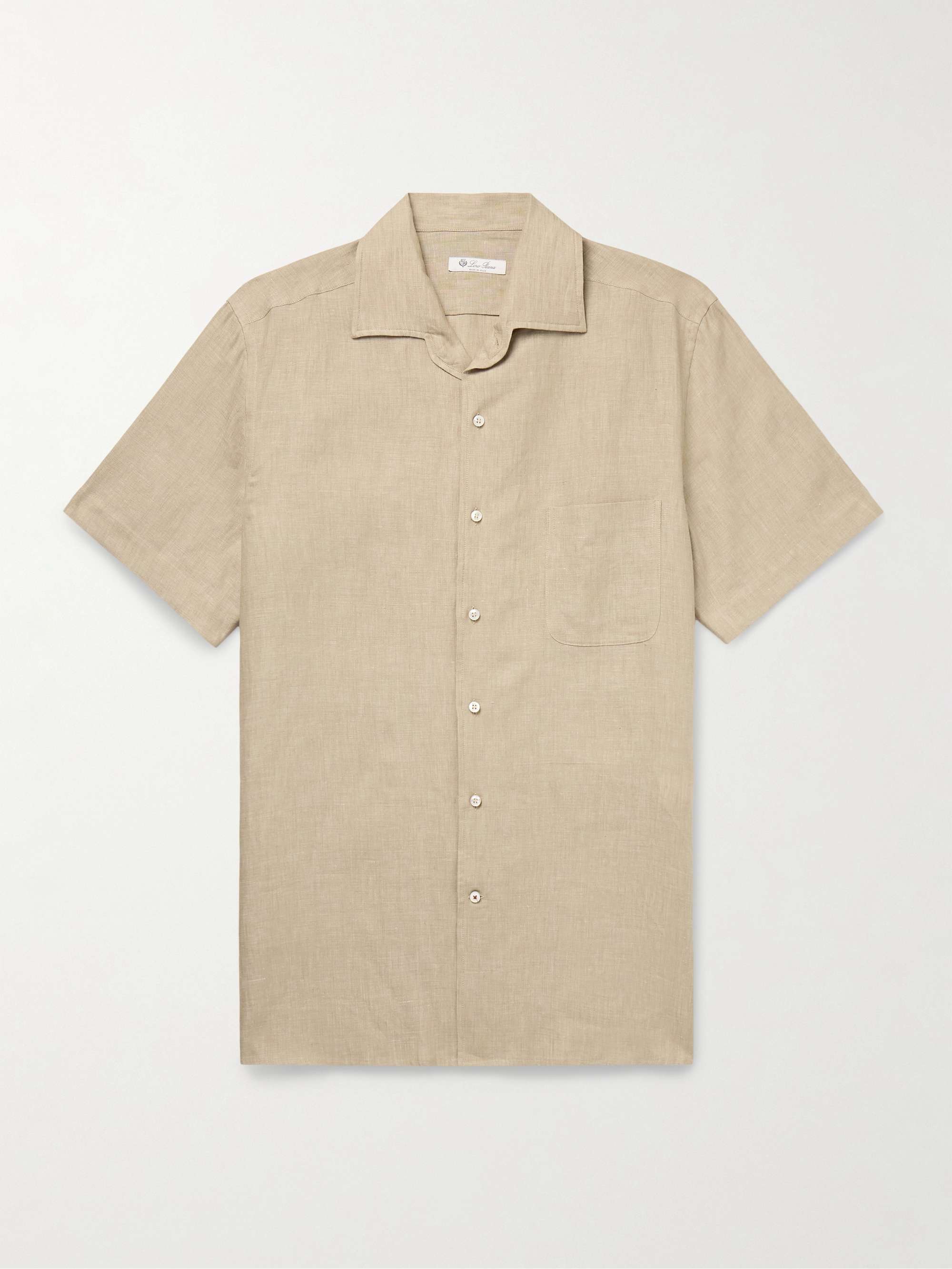 André Camp-Collar Linen Shirt hero visual