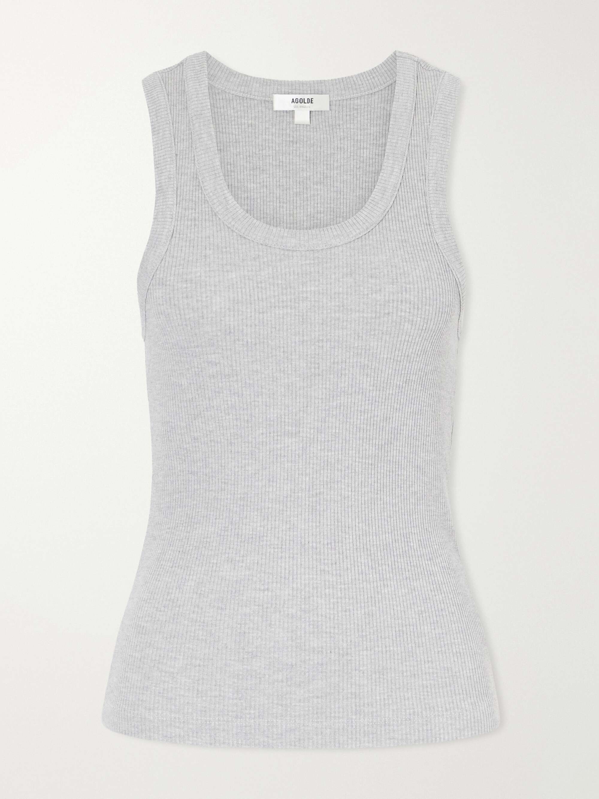 Poppy ribbed stretch organic cotton and TENCEL Lyocell-blend jersey tank hero visual