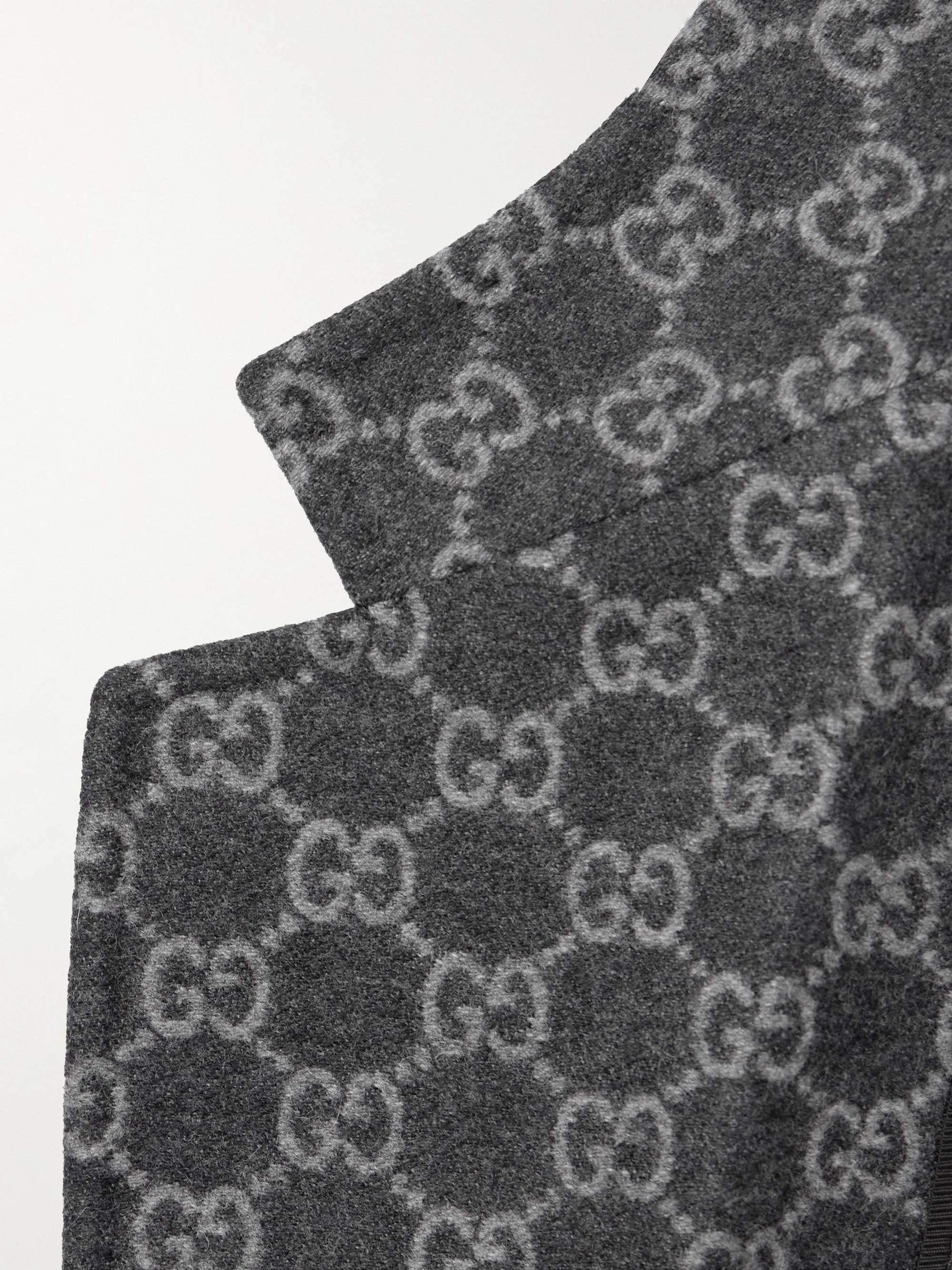 Monogrammed Wool Suit Jacket view