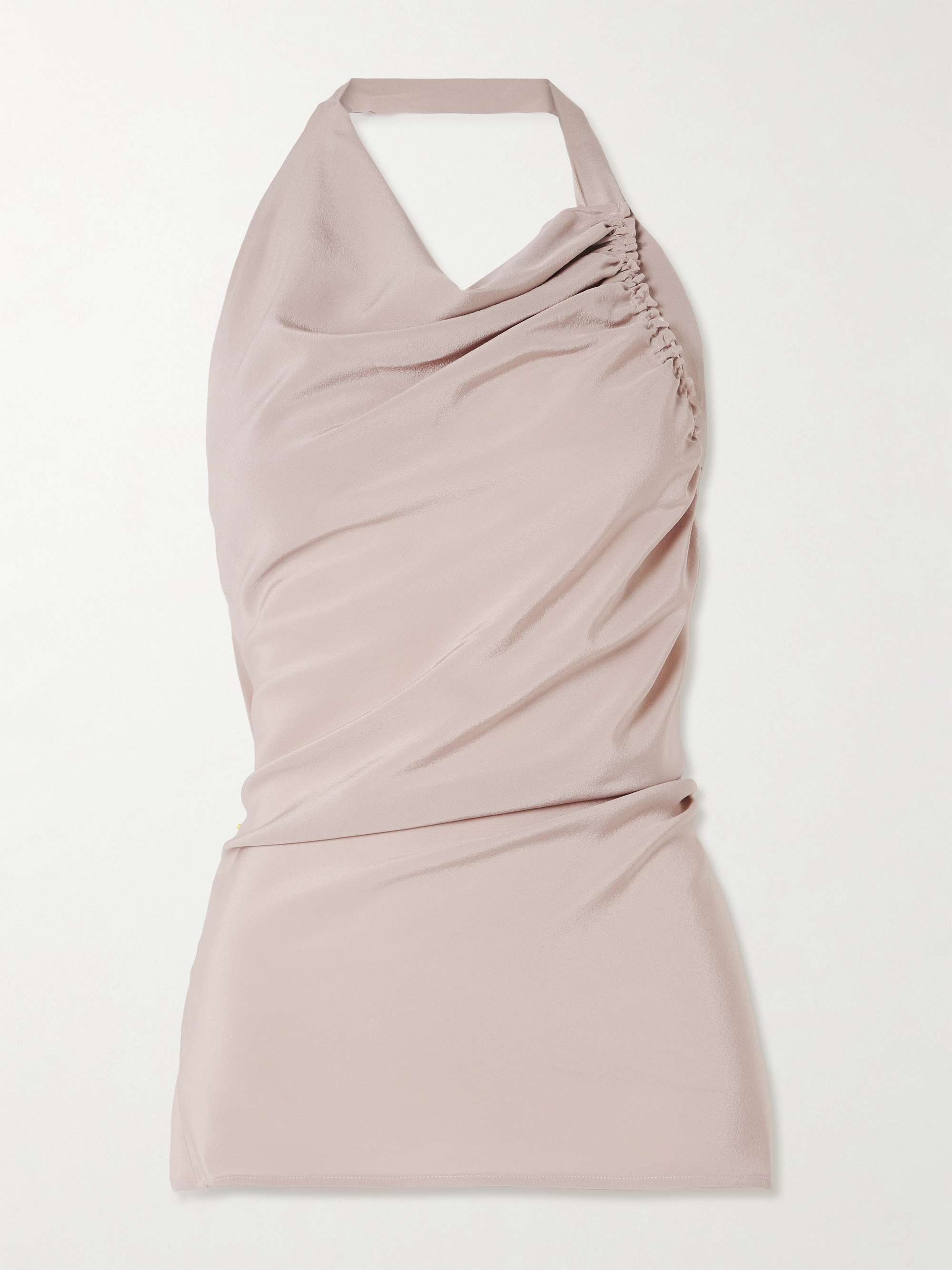 Draped silk top hero visual