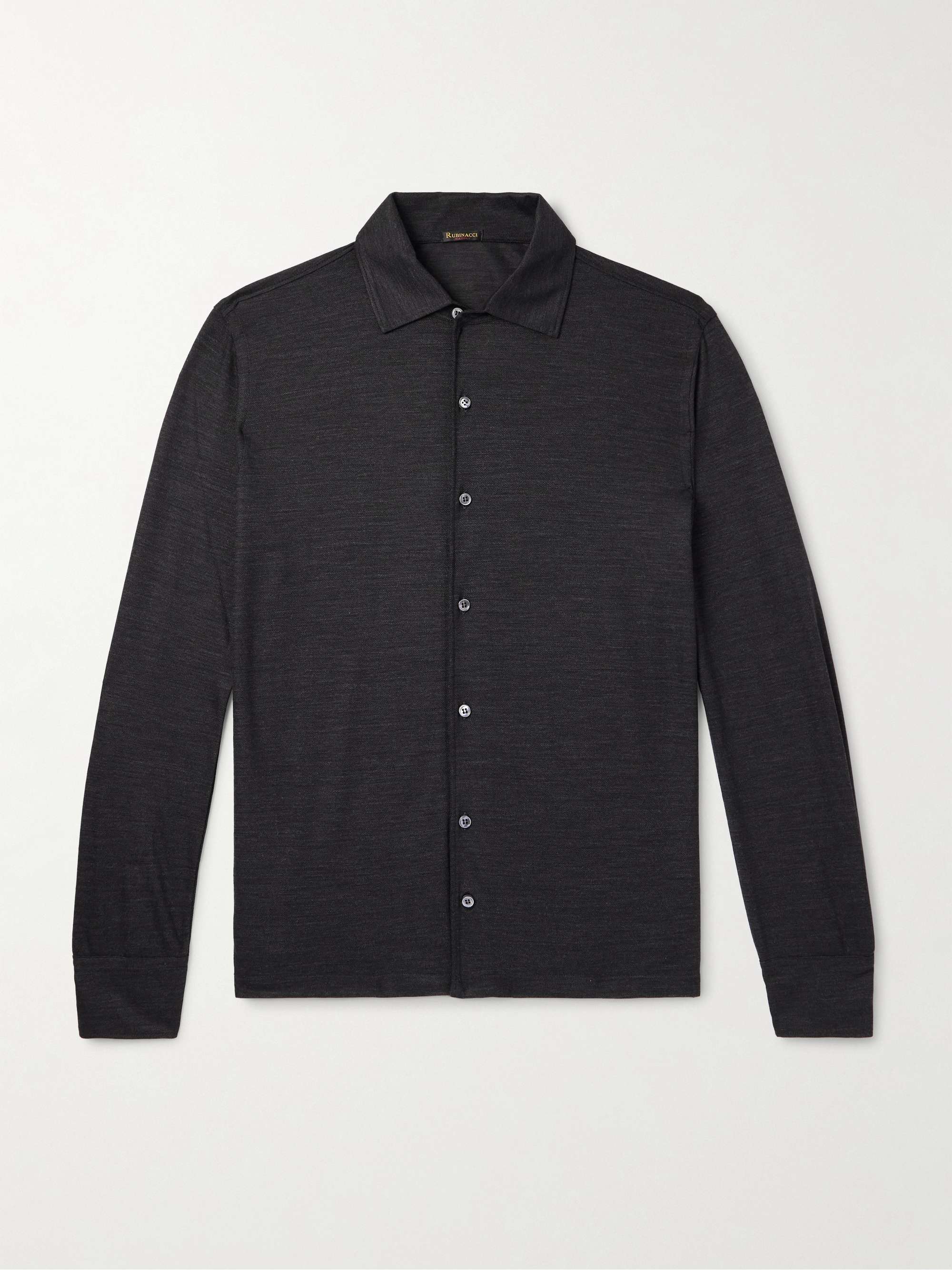 Slim-Fit Wool Shirt hero visual