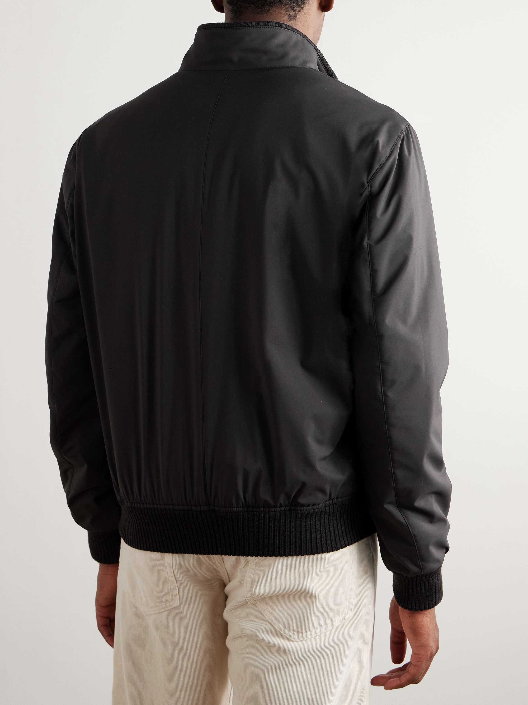 Nylon Bomber Jacket view