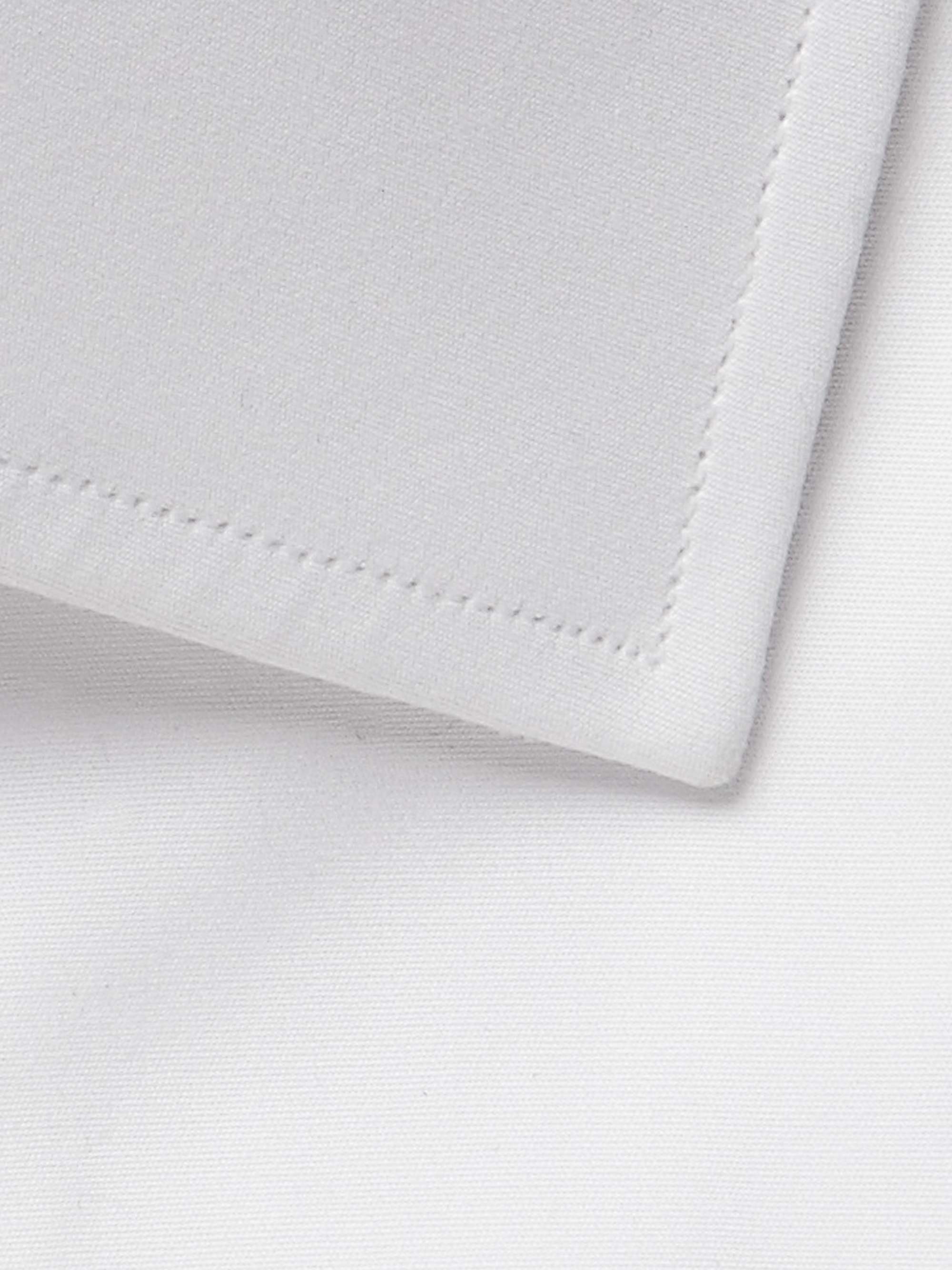 White Double-Cuff Cotton Shirt view