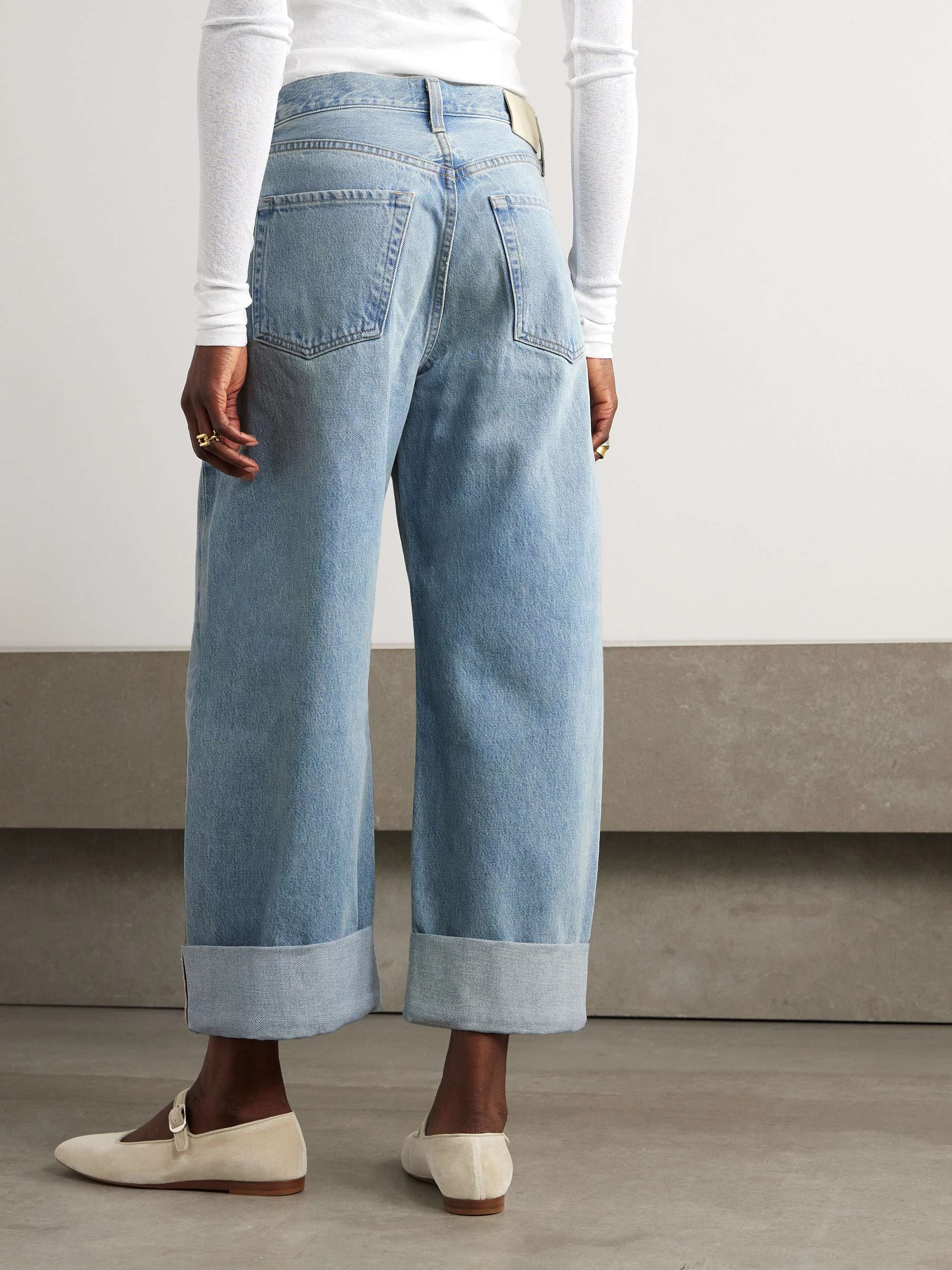 Ayla Baggy high-rise wide-leg organic jeans view