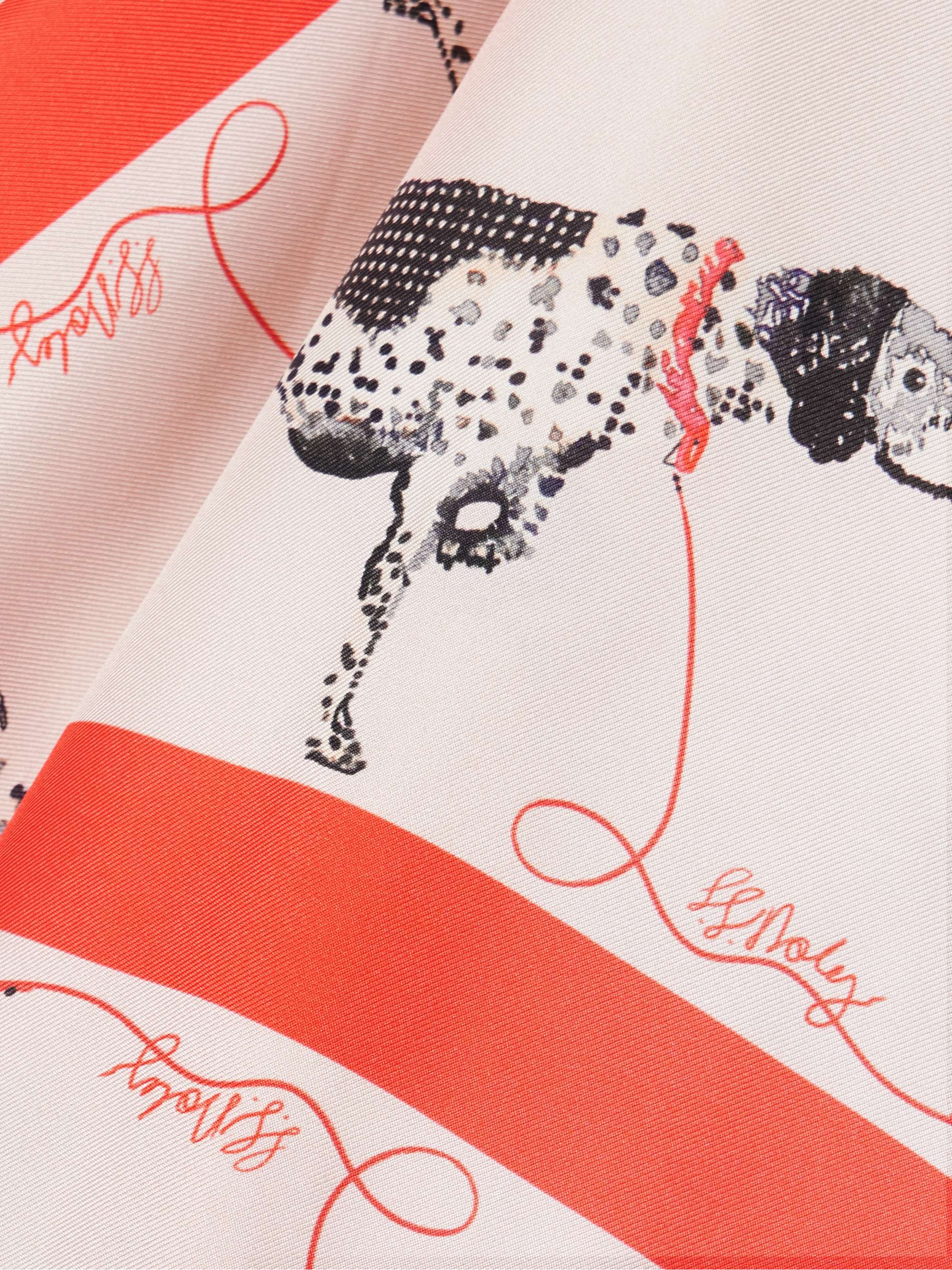 Pointer printed silk-twill shirt view