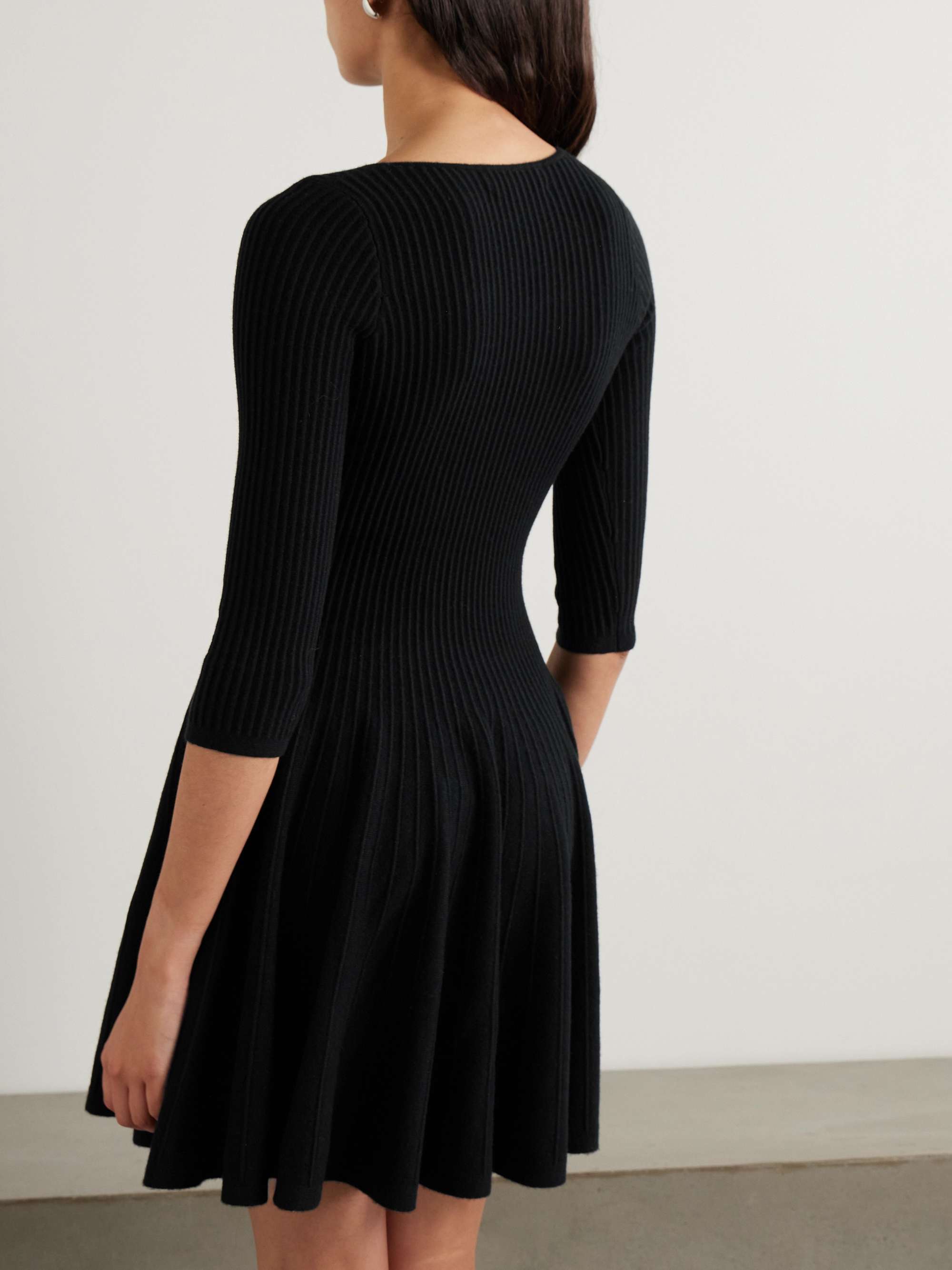 Bronte ribbed cashmere dress view