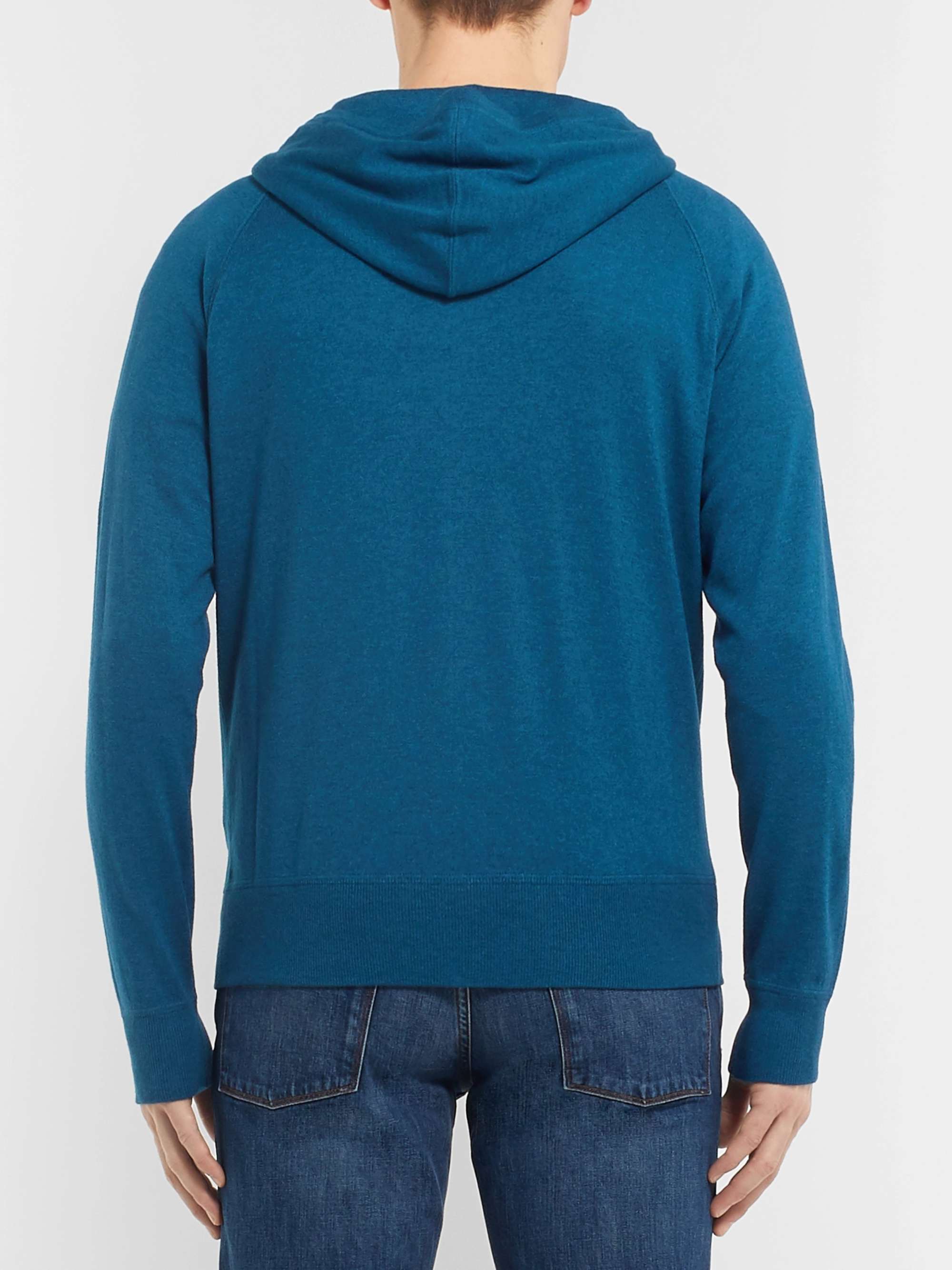 Portland Cashmere and Silk-Blend Zip-Up Hoodie view