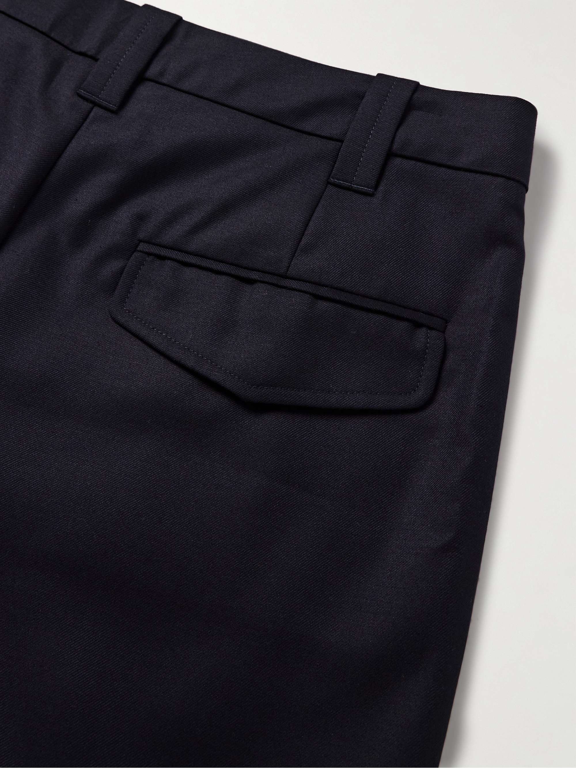 Renato Tapered Pleated Lyocell and Wool-Blend Twill Trousers view