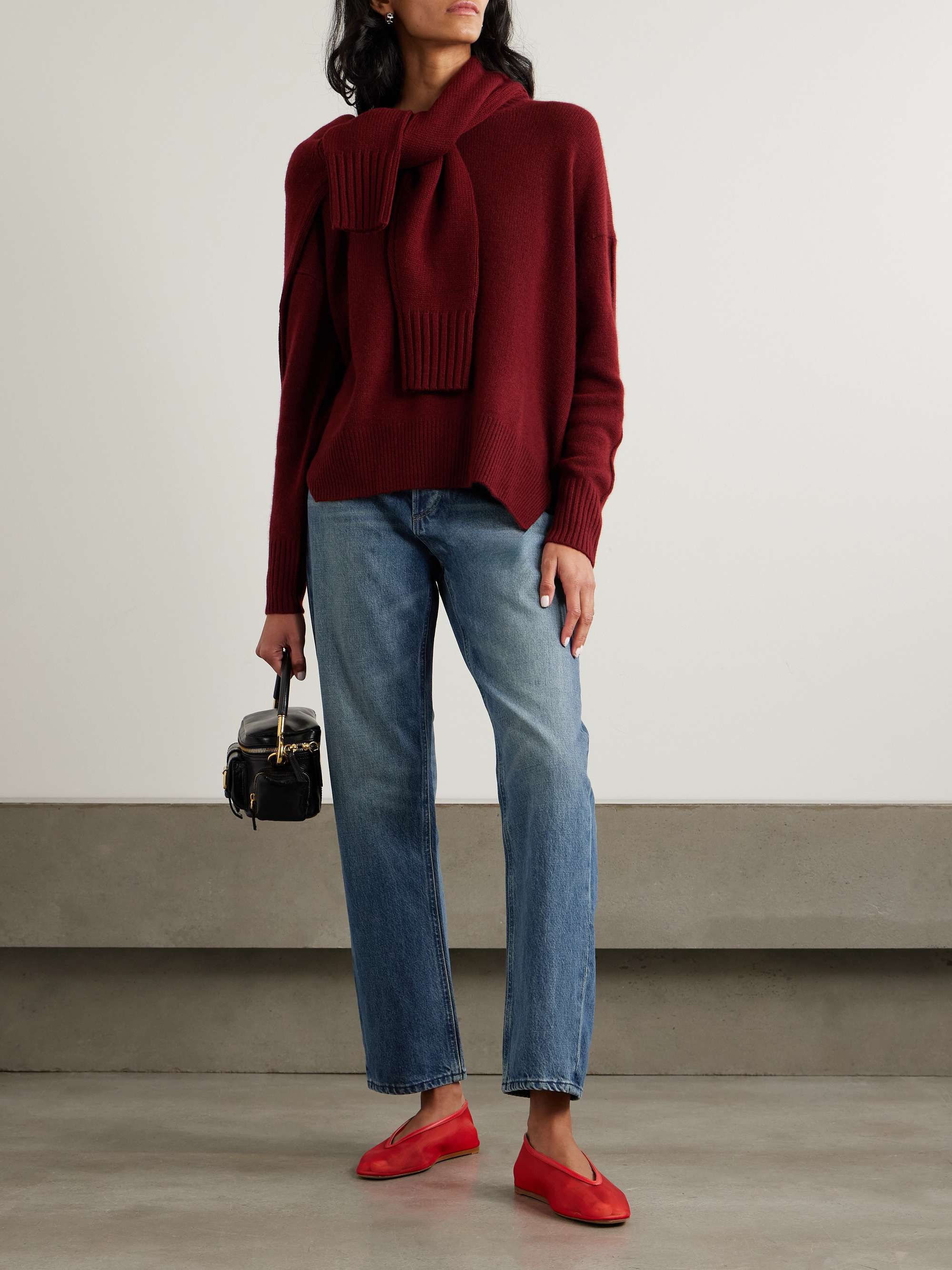 Sawyer high-rise straight-leg jeans view