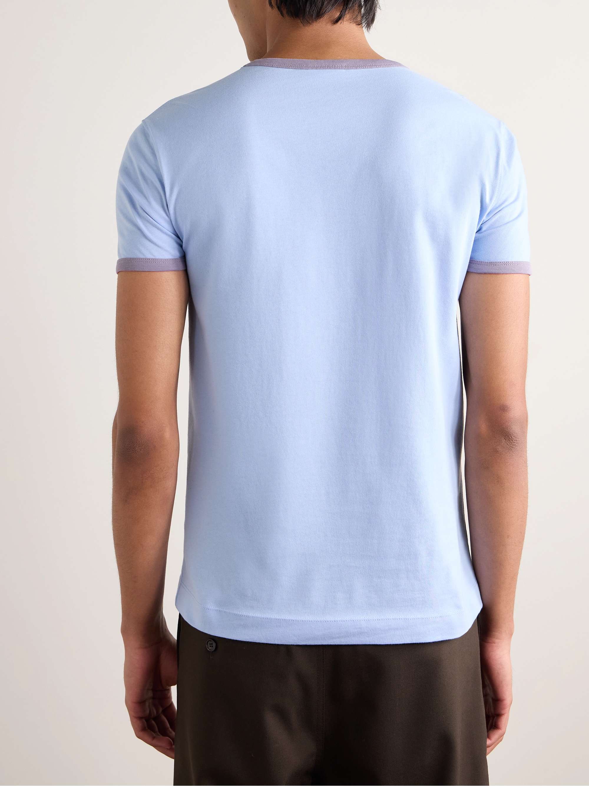 Slim-Fit Appliquéd Printed Cotton-Jersey T-Shirt view