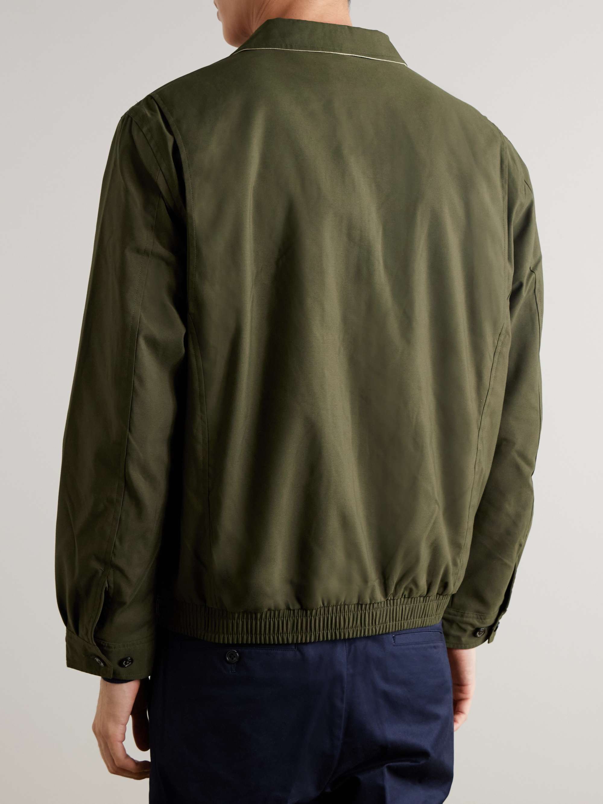 Logo-Embroidered Twill Jacket view