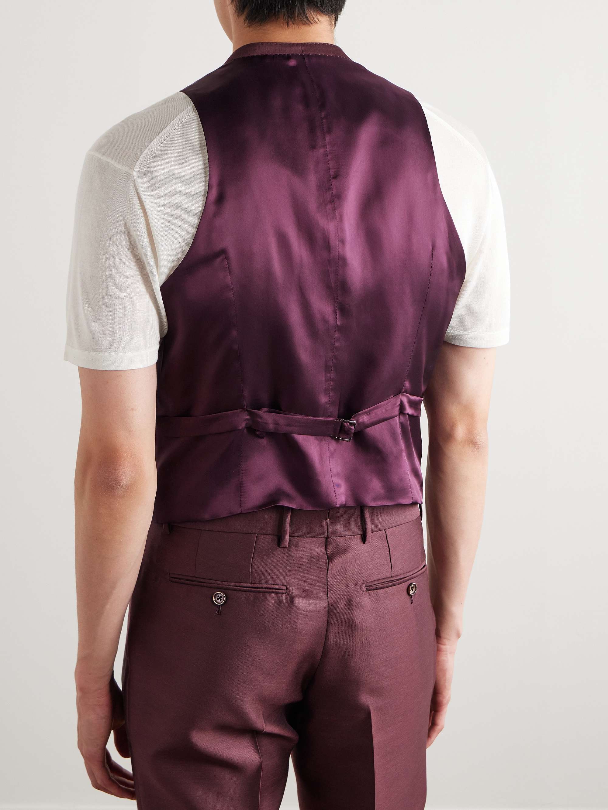 Dyllan Wool, Mohair and Silk-Blend Twill Waistcoat view