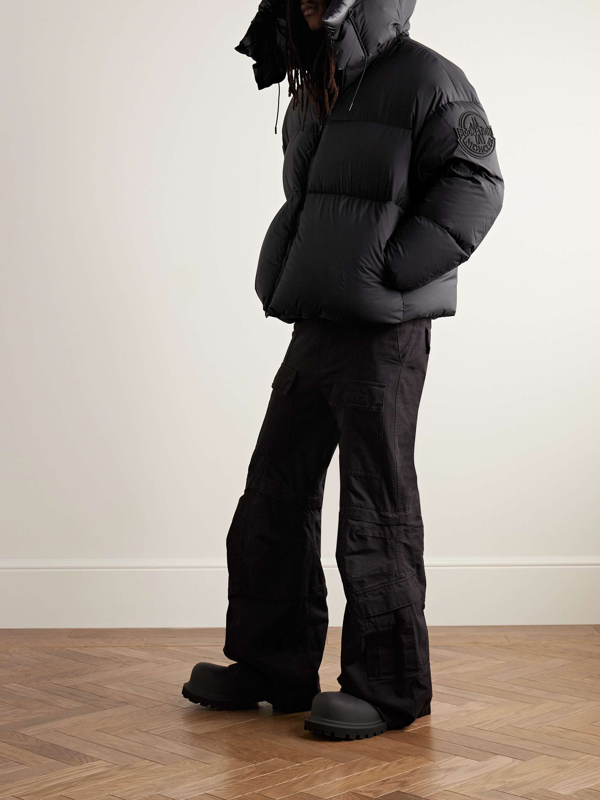 + Roc Nation by Jay-Z Antila Logo-Appliquéd Quilted Shell Hooded Down Jacket view